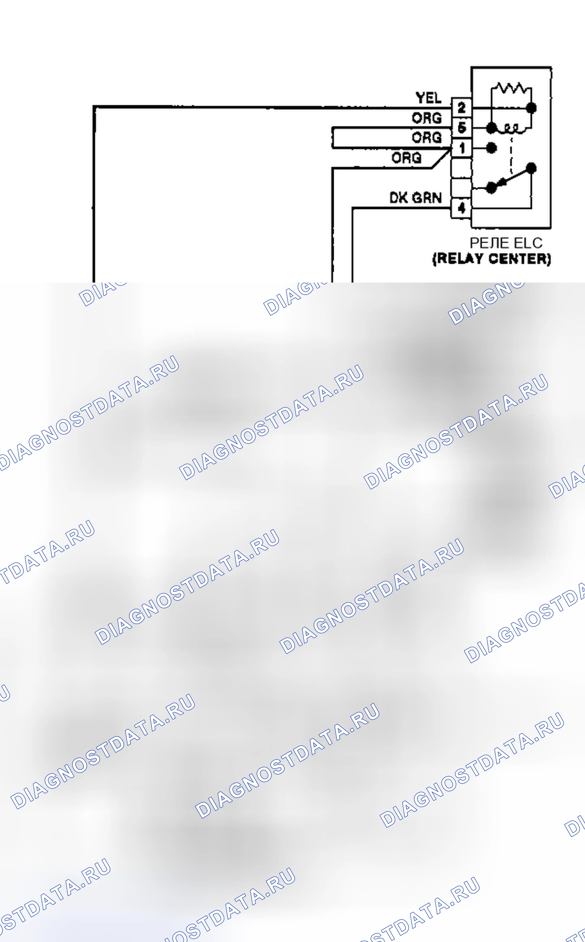Рис. 4: Схема проводов ELC Delta 88, Electra, LeSabre, Ninety-Eight, Park Avenue и Touring Sedan. Oldsmobile Toronado Trofeo I