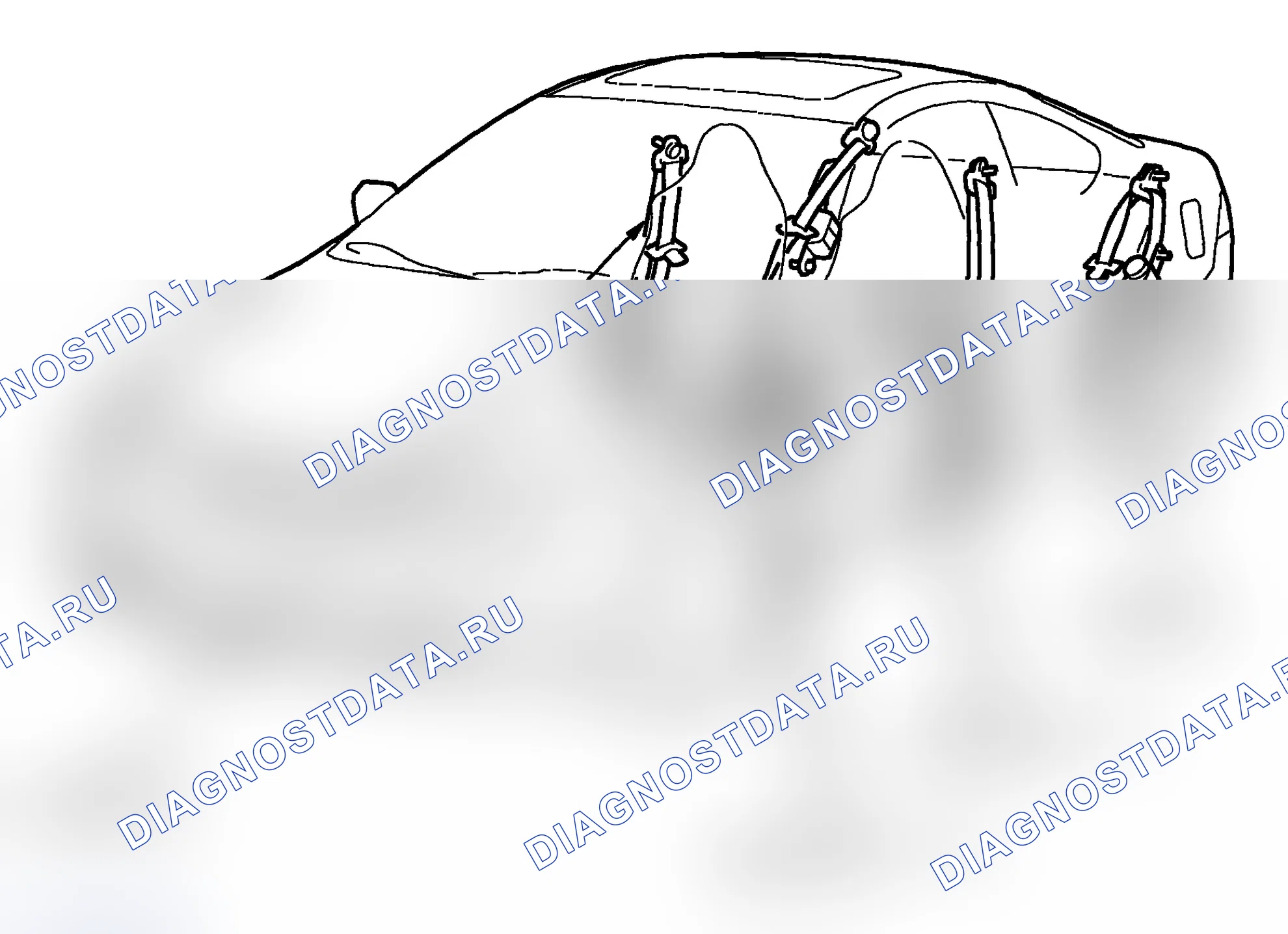 Рис. 1: Указатель расположения компонентов. Acura RSX I