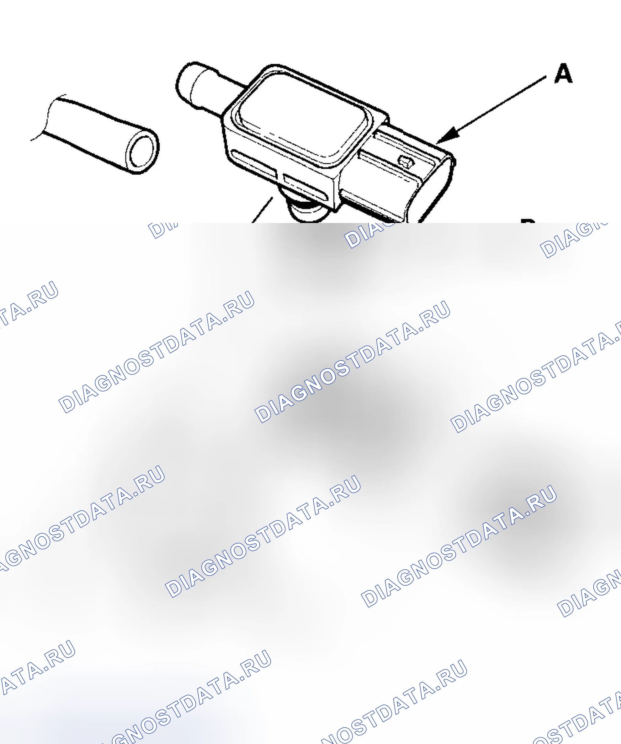 Рис. 44: Замена датчика FTP. Honda Element YH2