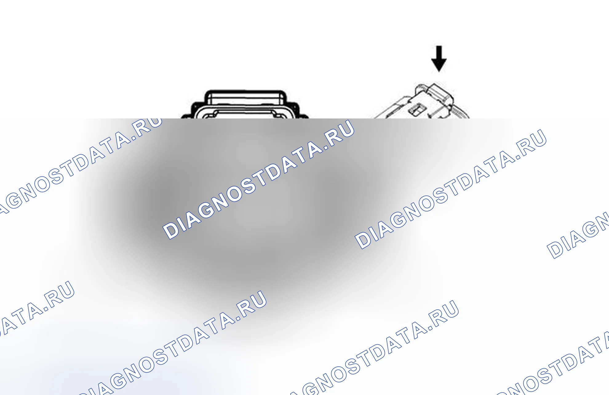 Рис. 318: B52A Нагреваемый кислородный датчик 1 Вид с торца разъема (Lkw или LTG). Chevrolet Malibu VIII рестайлинг