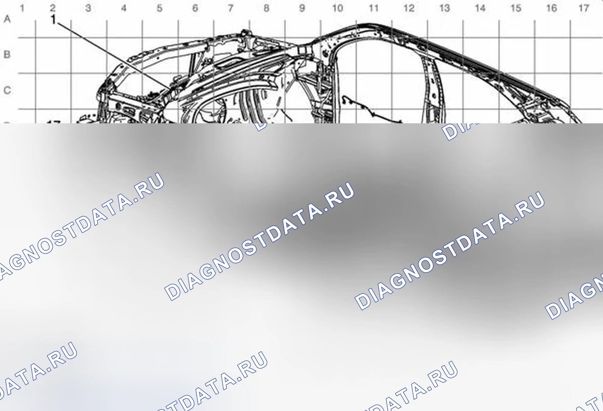 Рис. 8: Схема сращивания в пассажирском салоне. Chevrolet Equinox II