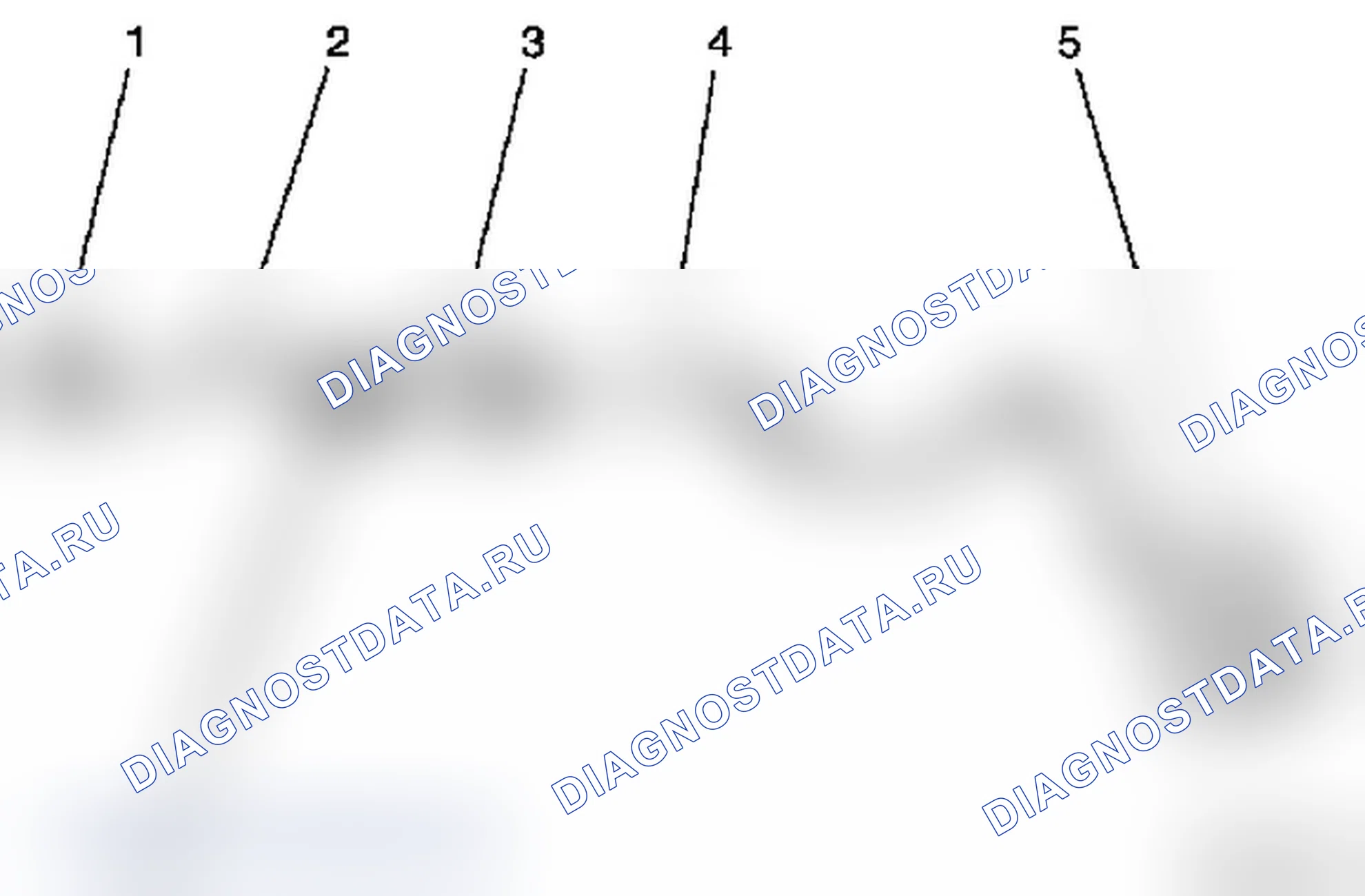 Иллюстрация выхлопной системы (F68, F69). Opel Signum I рестайлинг
