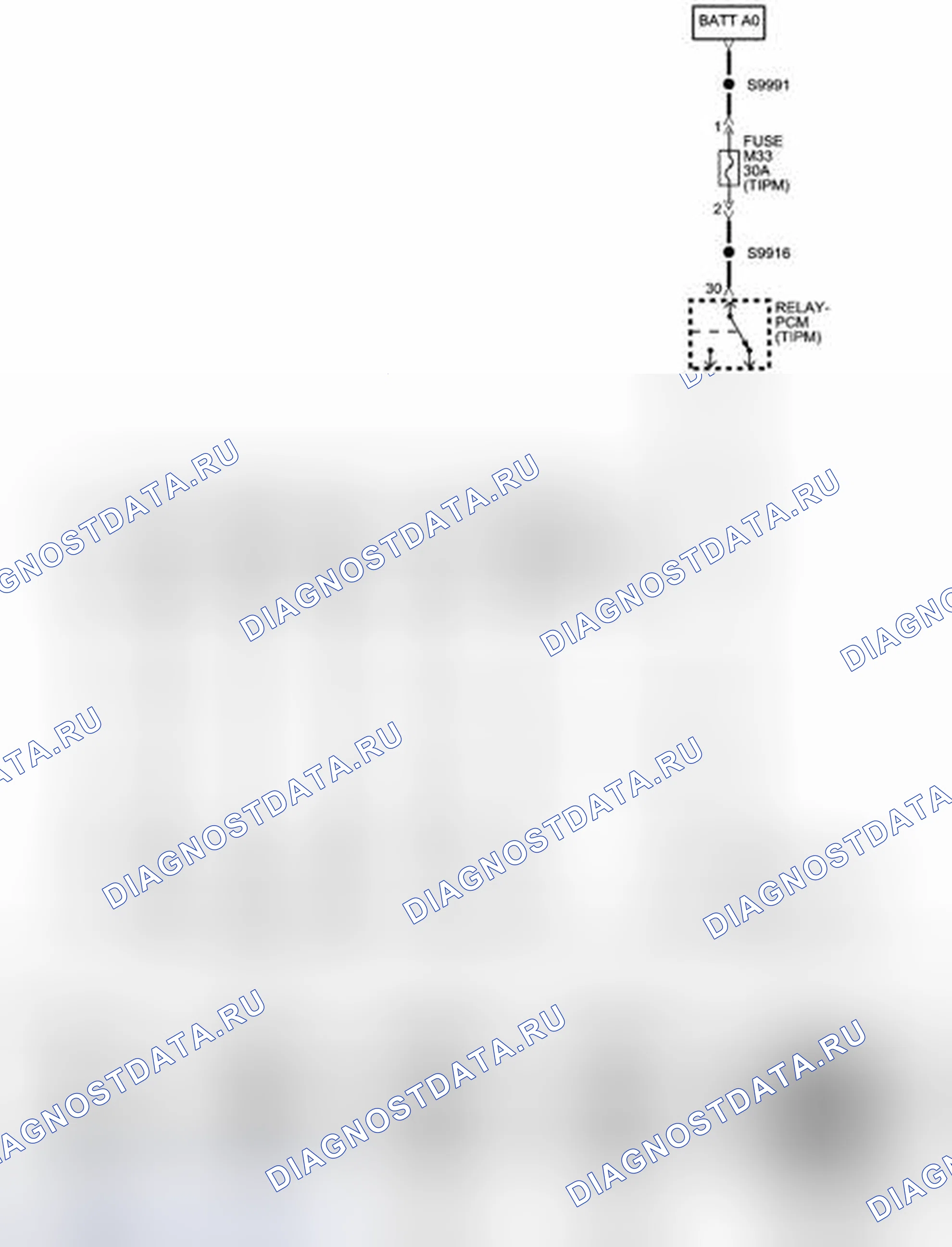Рис. 756: Принципиальная схема. Chrysler Town & Country V
