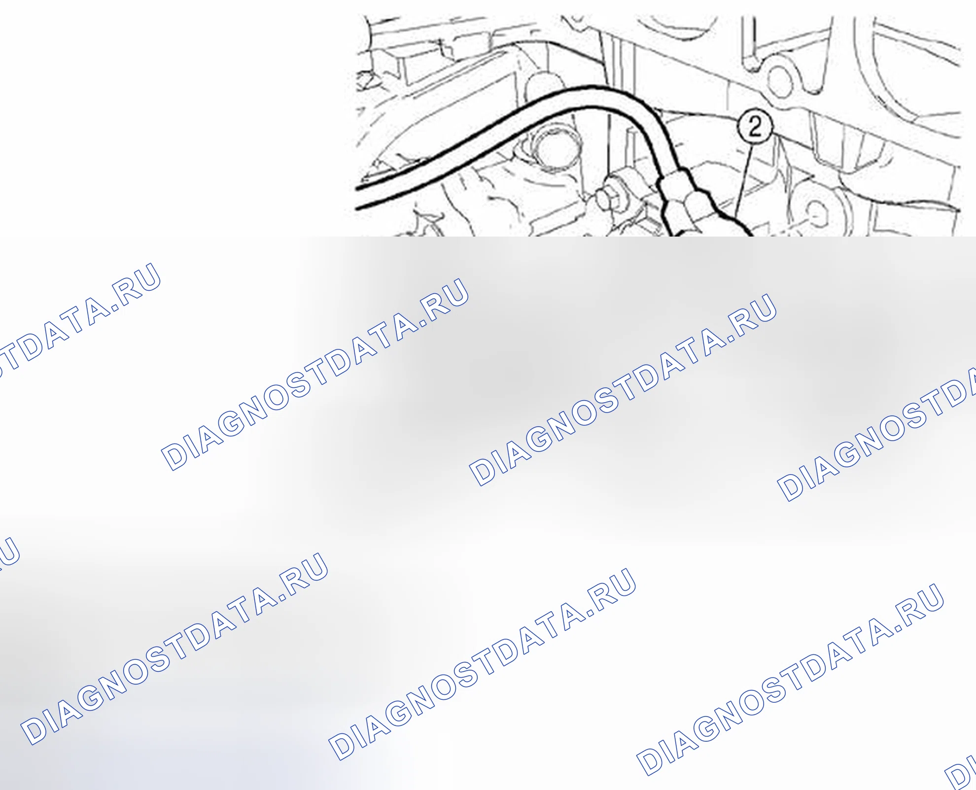 Рис. 59: ДЕМОНТАЖ / МОНТАЖ ДАТЧИКА ДЕТОНАЦИИ (Ks) - 2,5 л. Mazda Tribute II