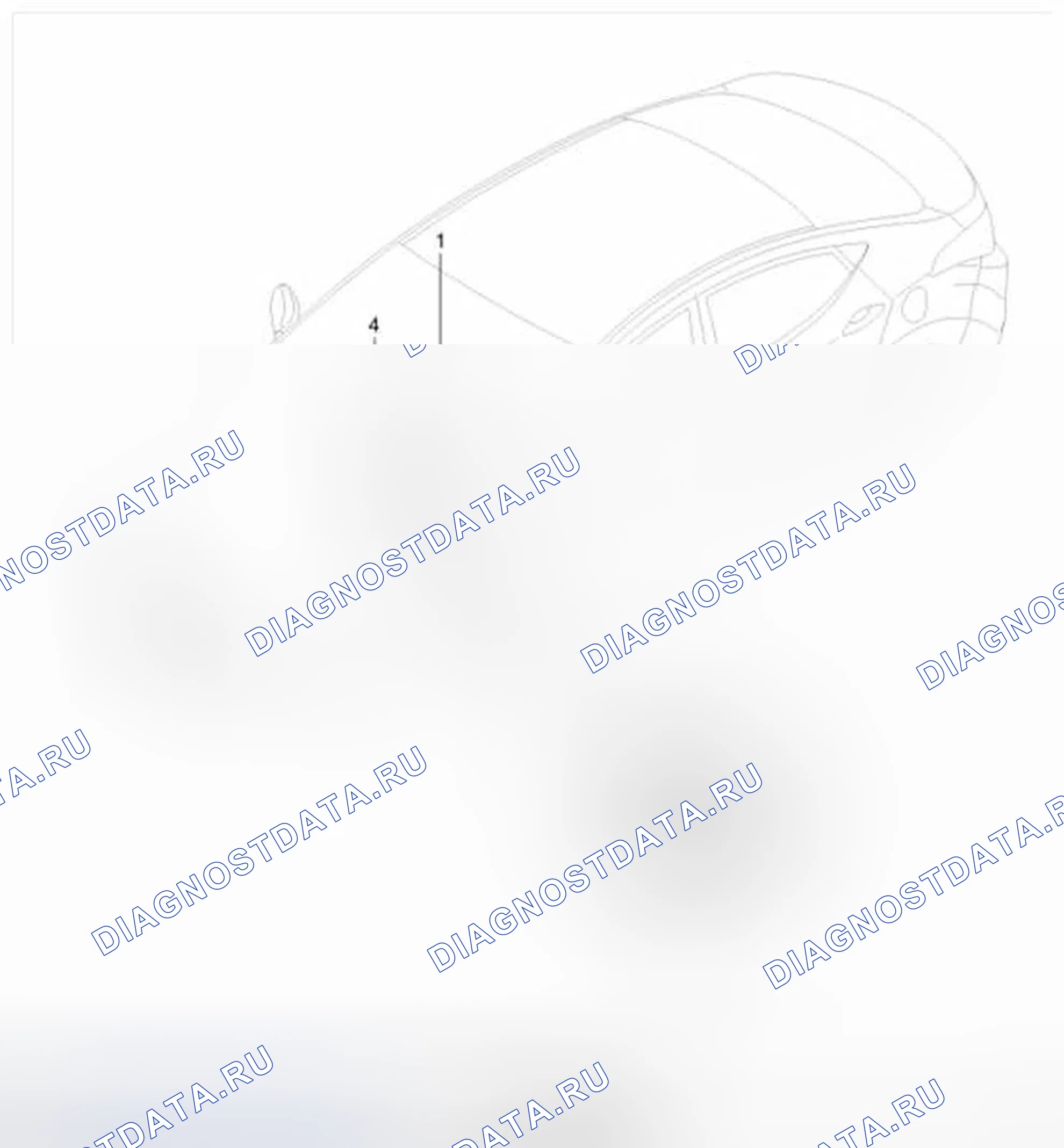 Рис. 1: Расположение компонентов. Hyundai Elantra V