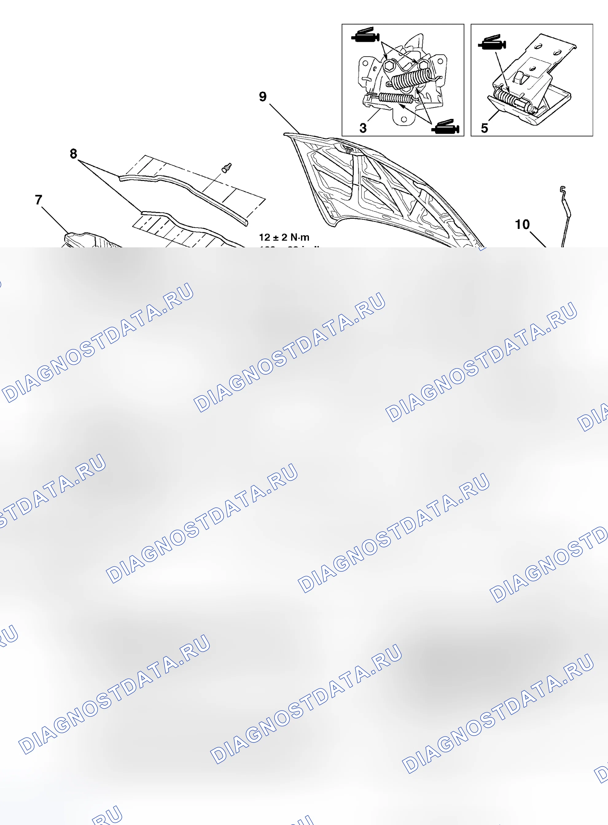Рис. 7: ДЕМОНТАЖ И МОНТАЖ. Mitsubishi Endeavor I