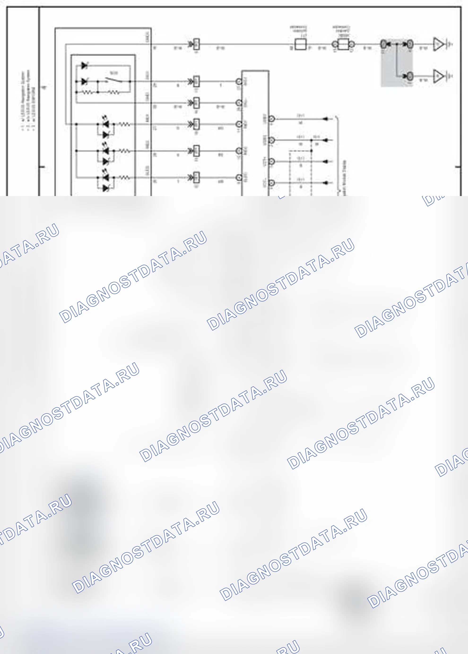 Рис. 652: Электрическая схема Lexus Enform/Safety Connect. Lexus IS F I