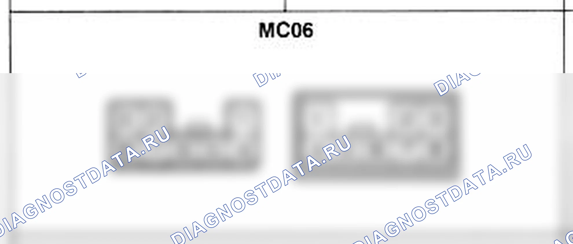 Распиновка разъёма MC06 — основного жгута. Hyundai Accent LC