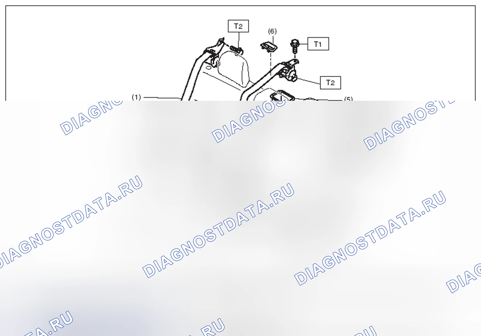 Рис. 8: ЗАДНИЙ РЕМЕНЬ БЕЗОПАСНОСТИ (4-ДВЕРНАЯ МОДЕЛЬ). Subaru Impreza WRX GE рестайлинг
