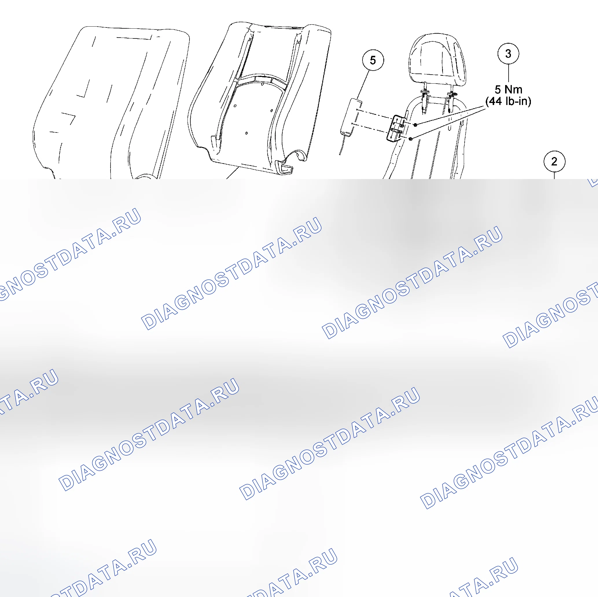 Рис. 168: Боковой модуль подушки безопасности. Ford Escape I рестайлинг