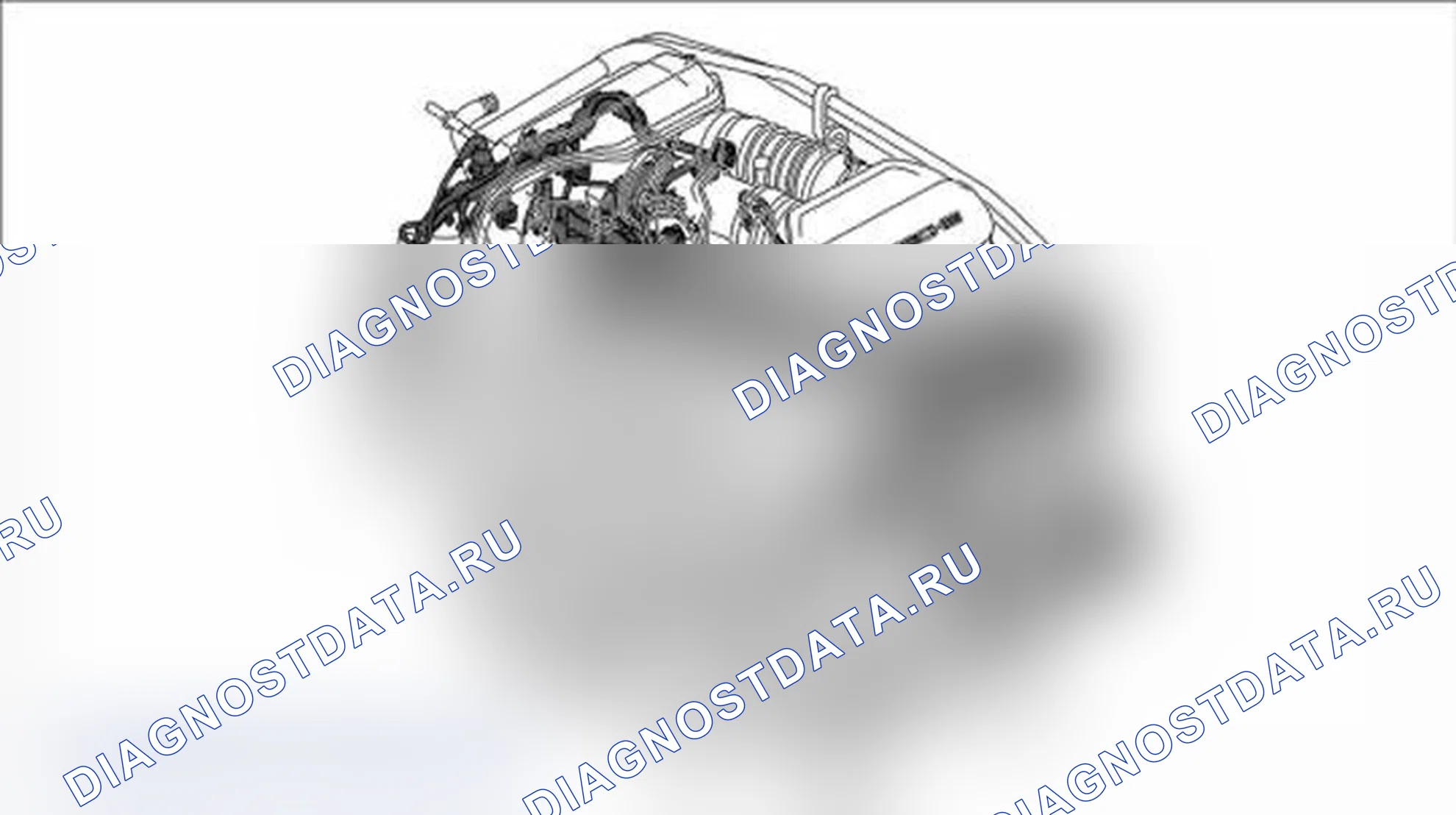 Рис. 128: Снятие жгута проводов для двигателя. Porsche 911 GT3 997