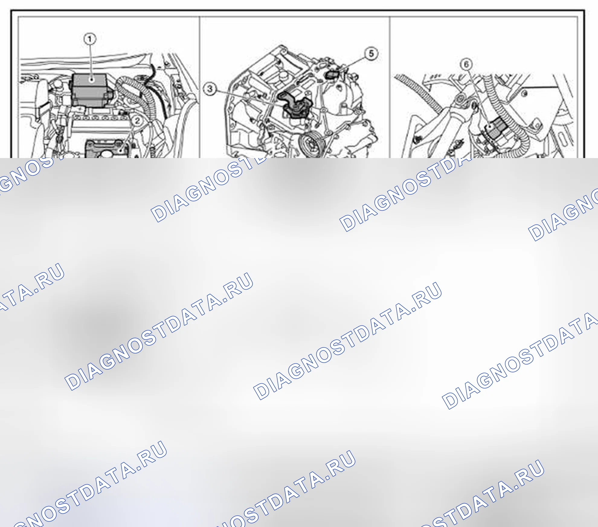 Рис. 180: СИСТЕМА УПРАВЛЕНИЯ A / T: Расположение компонентов. Audi RS6 C8