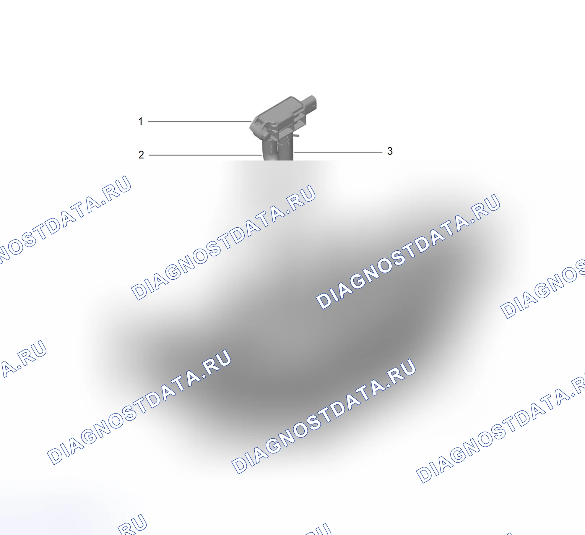 Схема расположения датчика перепада давления — Great Wall Wingle-5. Great-Wall Wingle 5 I