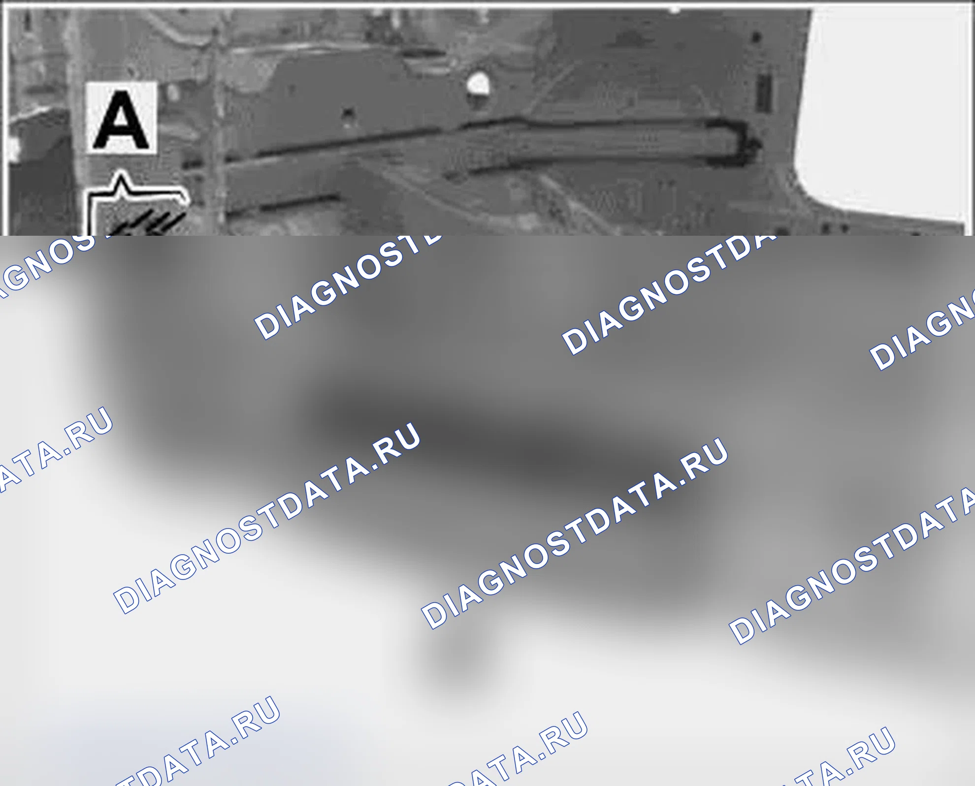 Рис. 611: Подготовка зоны соединения кузова для установки усиления нижнего лонжерона. Porsche 911 GT3 997