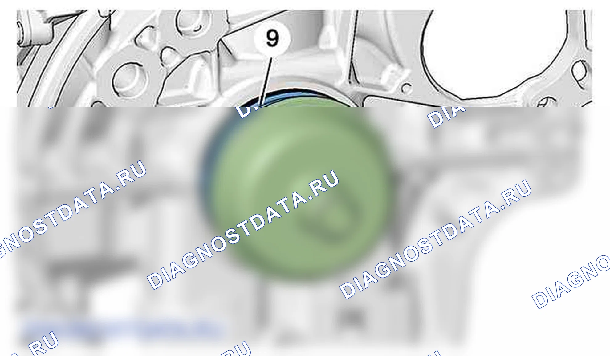 Снятие - Установка: сальники двигателя — b1bpskjd. Citroen C5 II