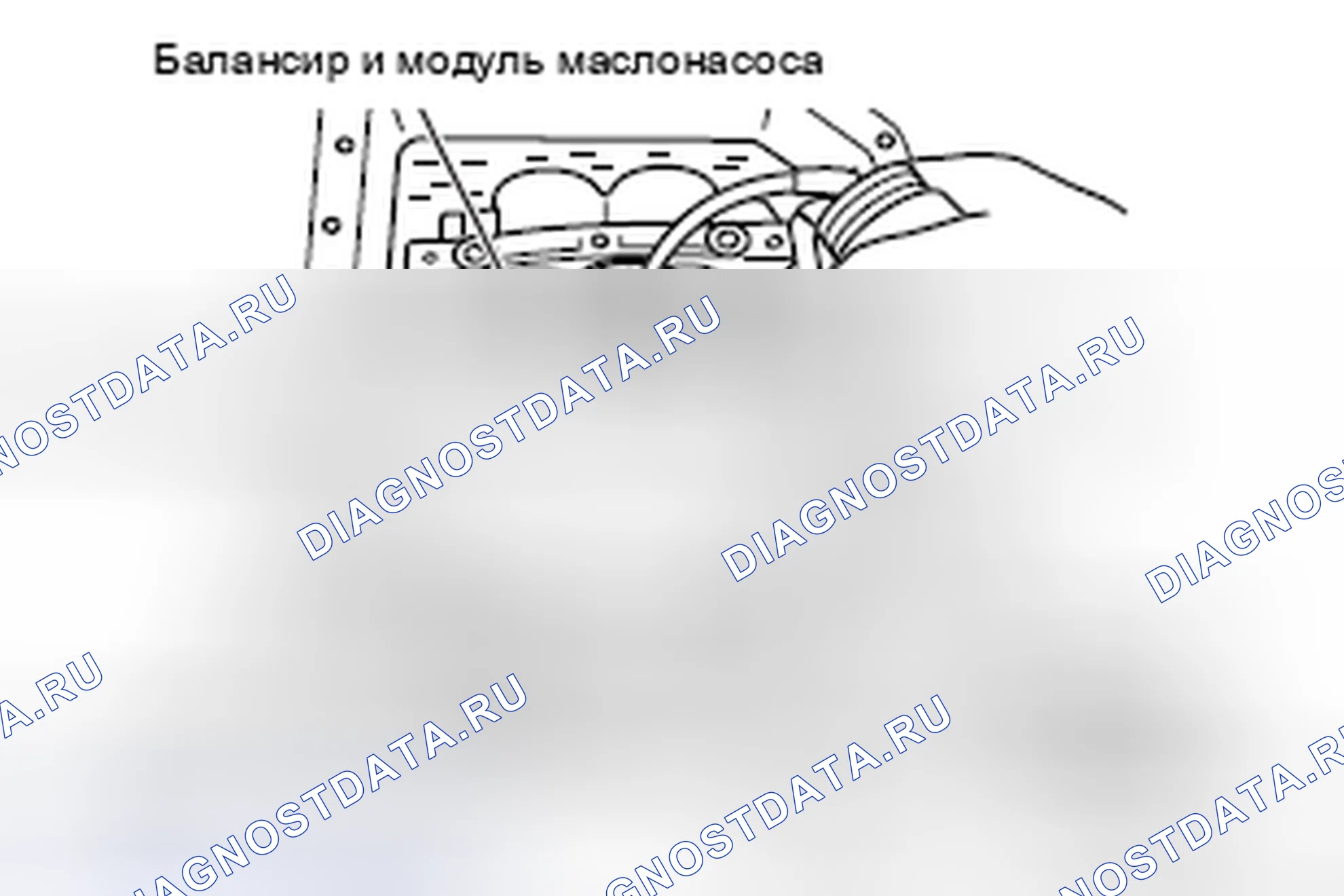 Рис. 299: > > A < < МОНТАЖ ЗУБЧАТОЙ ЗВЕЗДОЧКИ КОЛЕНЧАТОГО ВАЛА / СИНХРОНИЗИРУЮЩЕЙ ЦЕПИ БАЛАНСИРА / УРАВНОВЕШИВАЮЩЕЙ ОСИ И МОДУЛЯ МАСЛЯНОГО НАСОСА. Mazda MX-5 NB