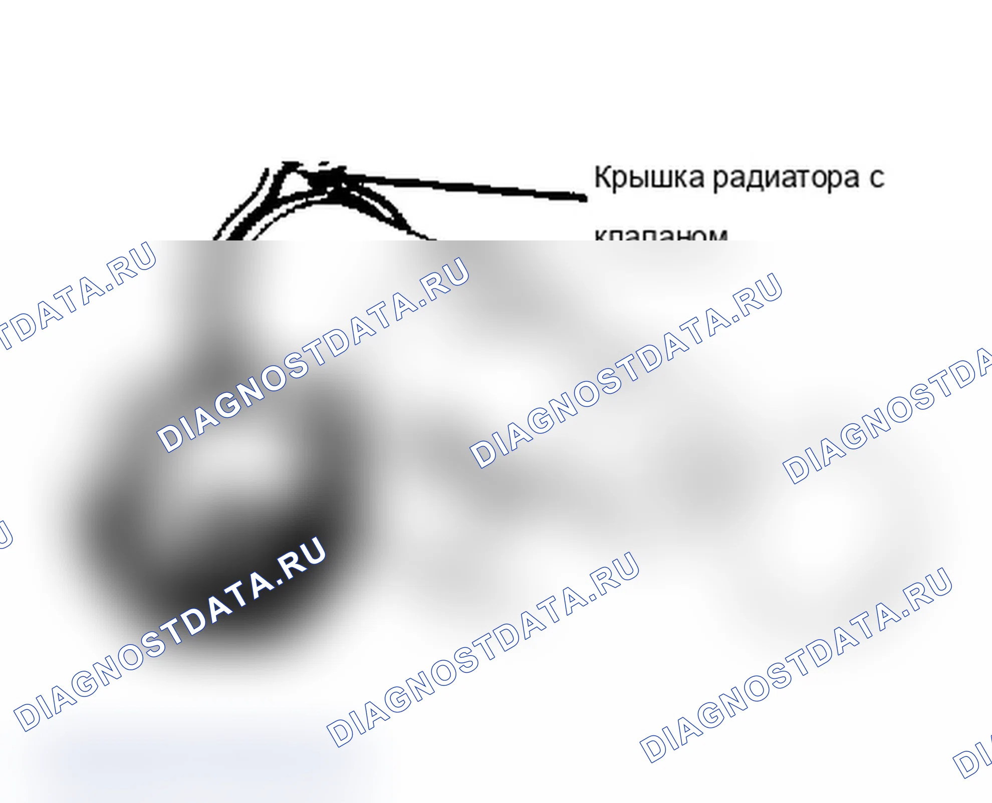 Рис. 2: Тестирование крышки радиатора под давлением Прокладка мокрой крышки перед испытанием.. Chevrolet Cavalier I