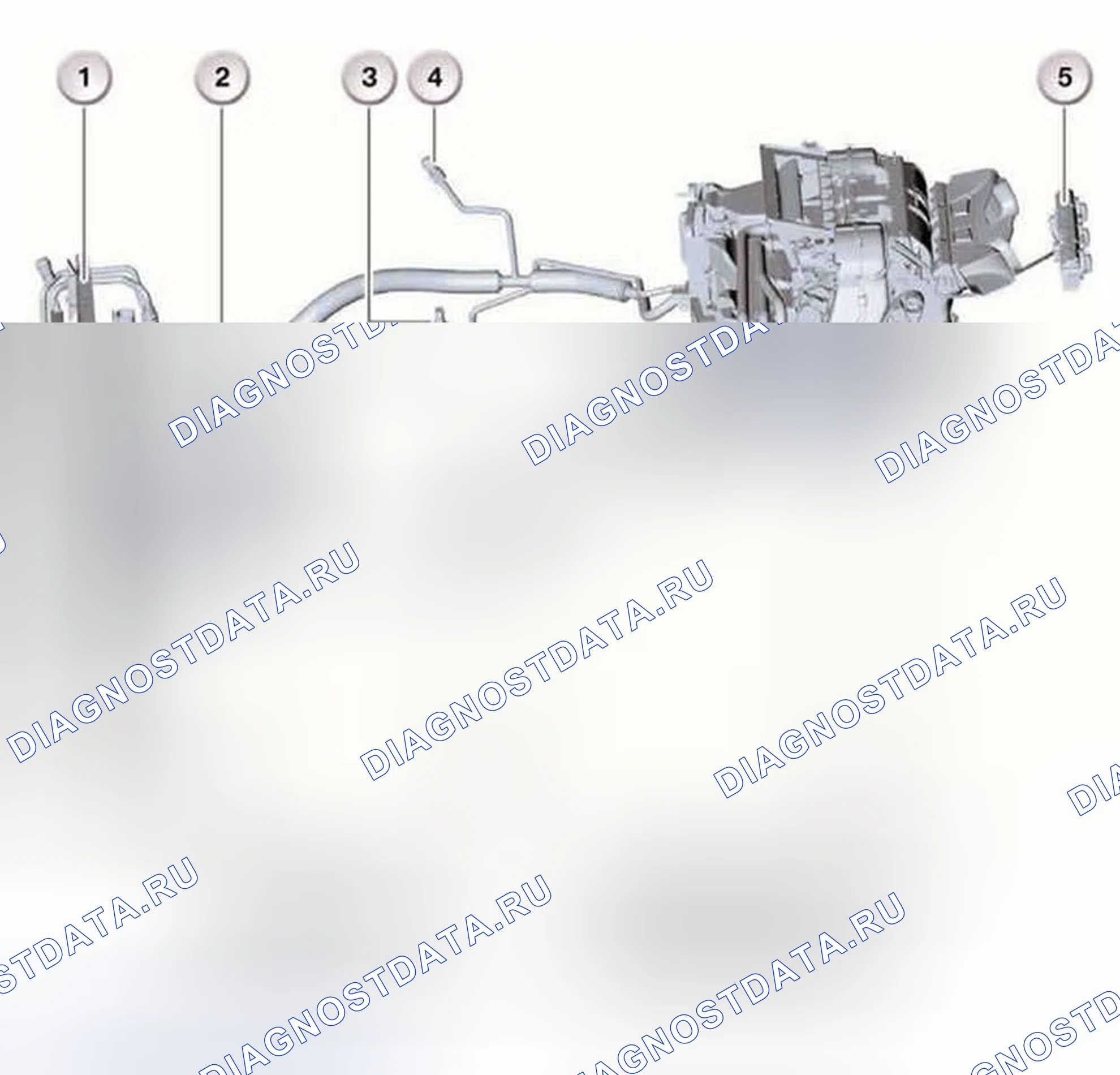 Рис. 177: Компоновка компонентов системы кондиционирования воздуха. BMW M5 E60/E61
