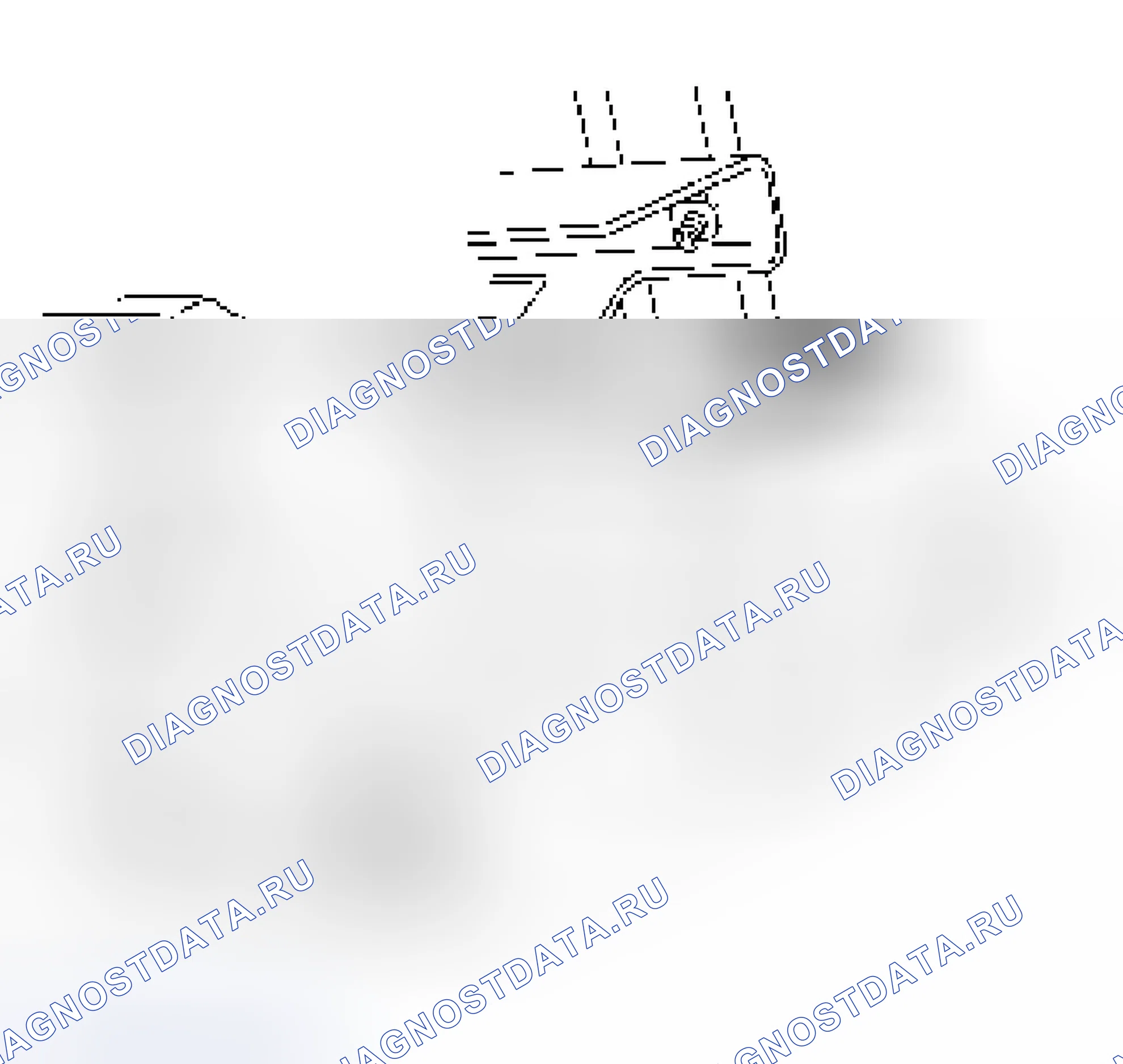 Рис. 61: Расположение датчика (4x2). Isuzu Axiom I