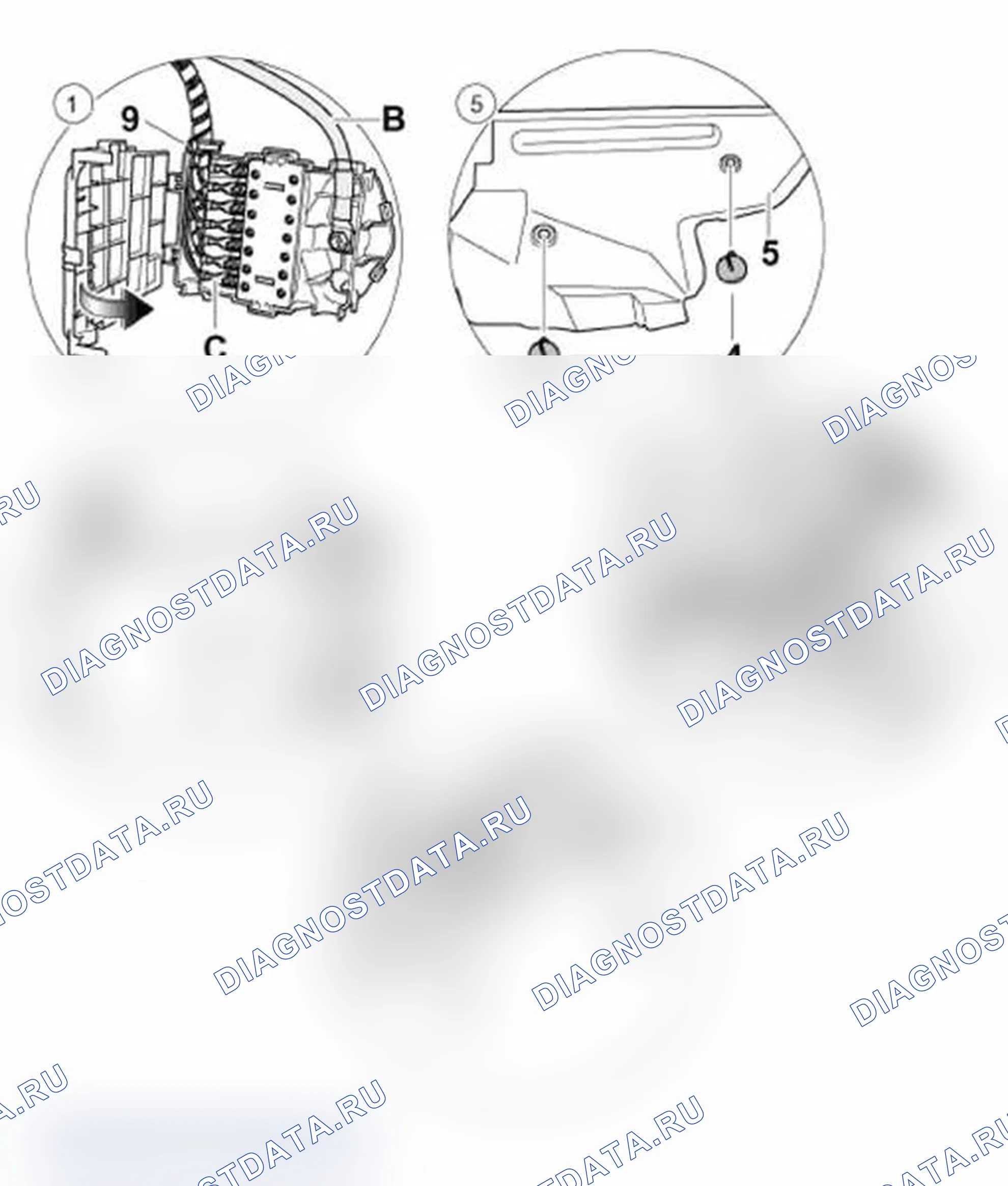 Рис. 5: Установка распределителя тока. Porsche 911 Carrera 996