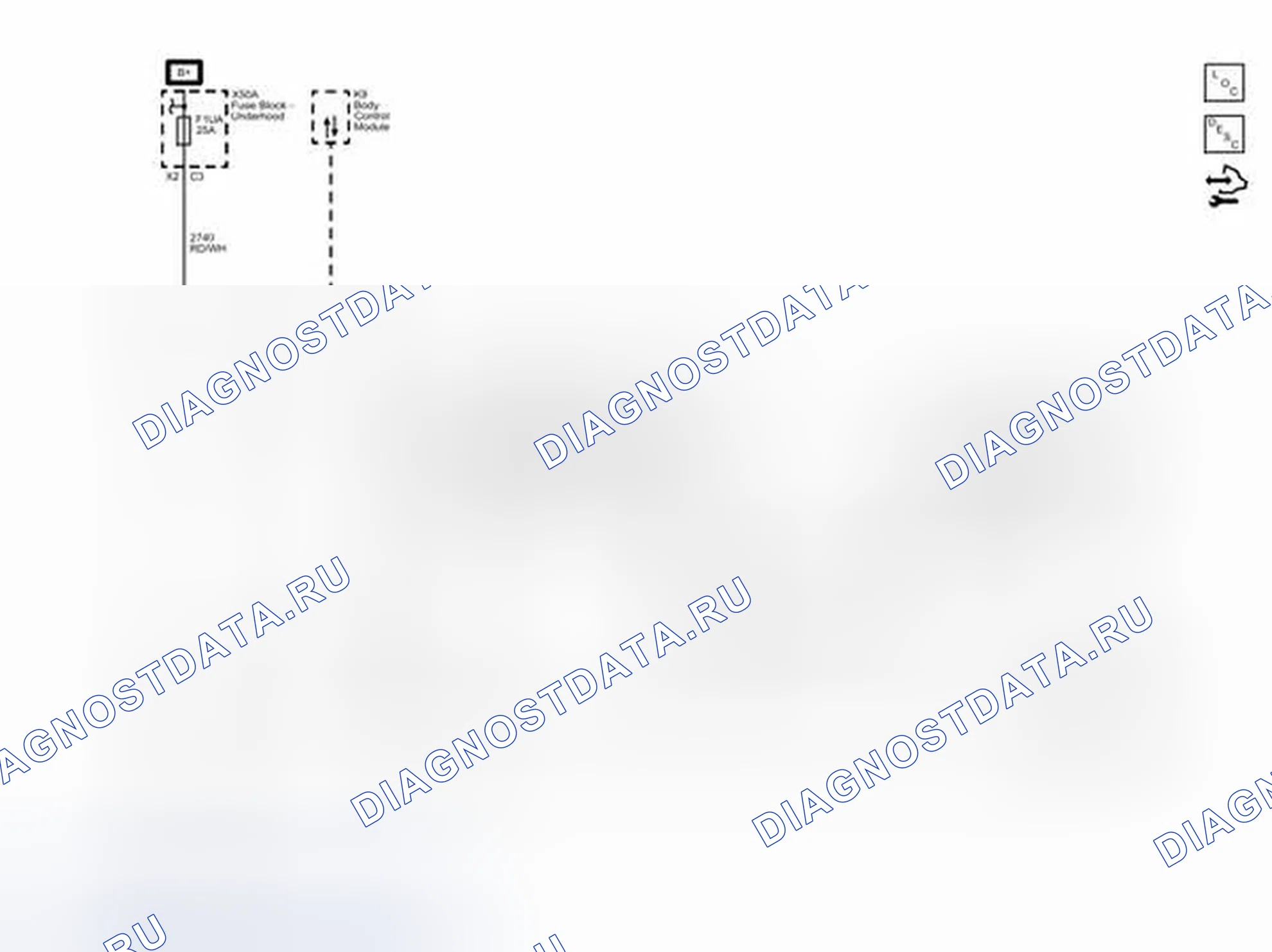 Рис. 2: Люк силовой установки. Buick Encore I