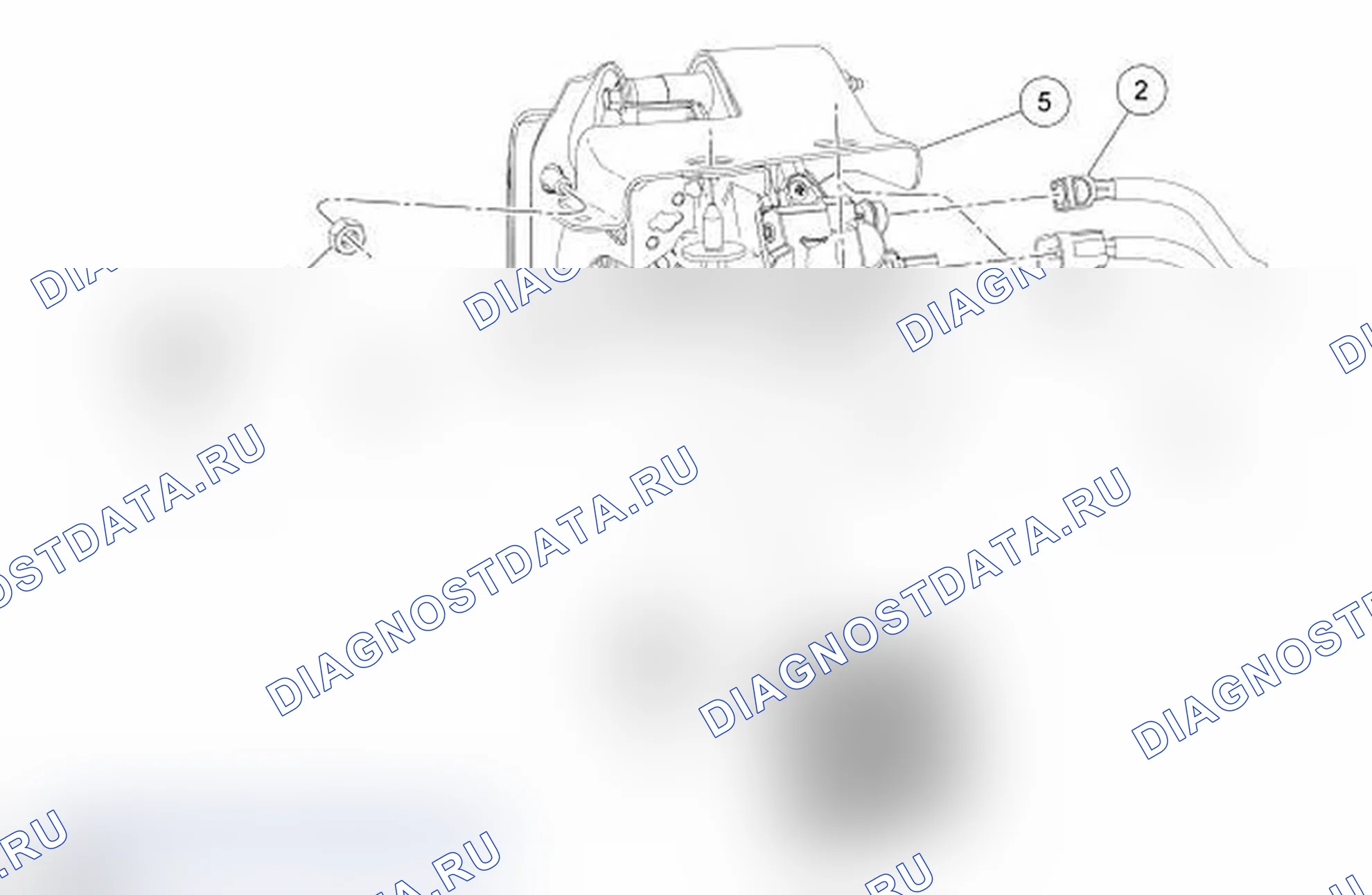 Рис. 8: Педаль тормоза и кронштейн. Mercury Grand Marquis IV рестайлинг