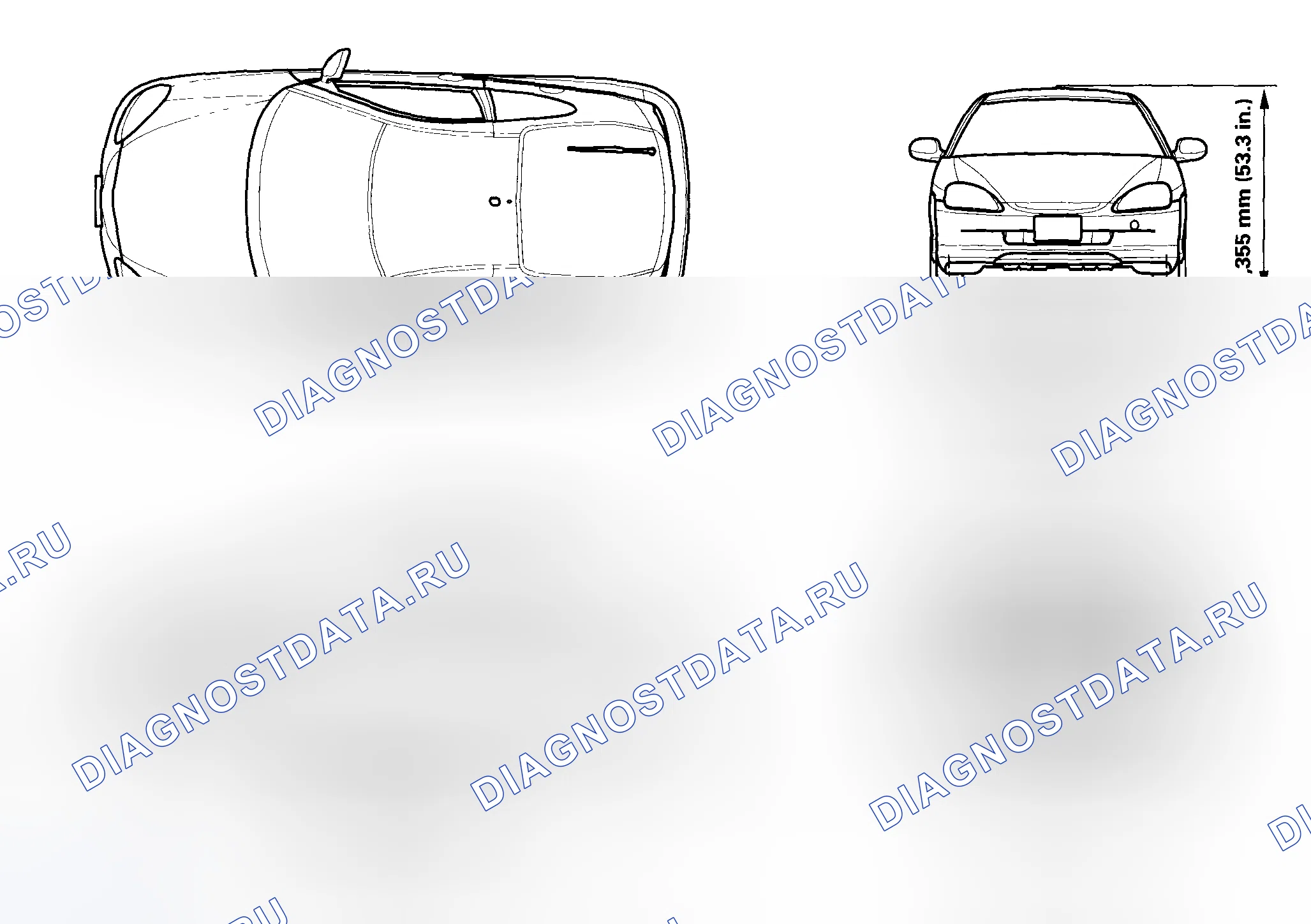 Рис. 2: Характеристики кузова. Honda Insight I