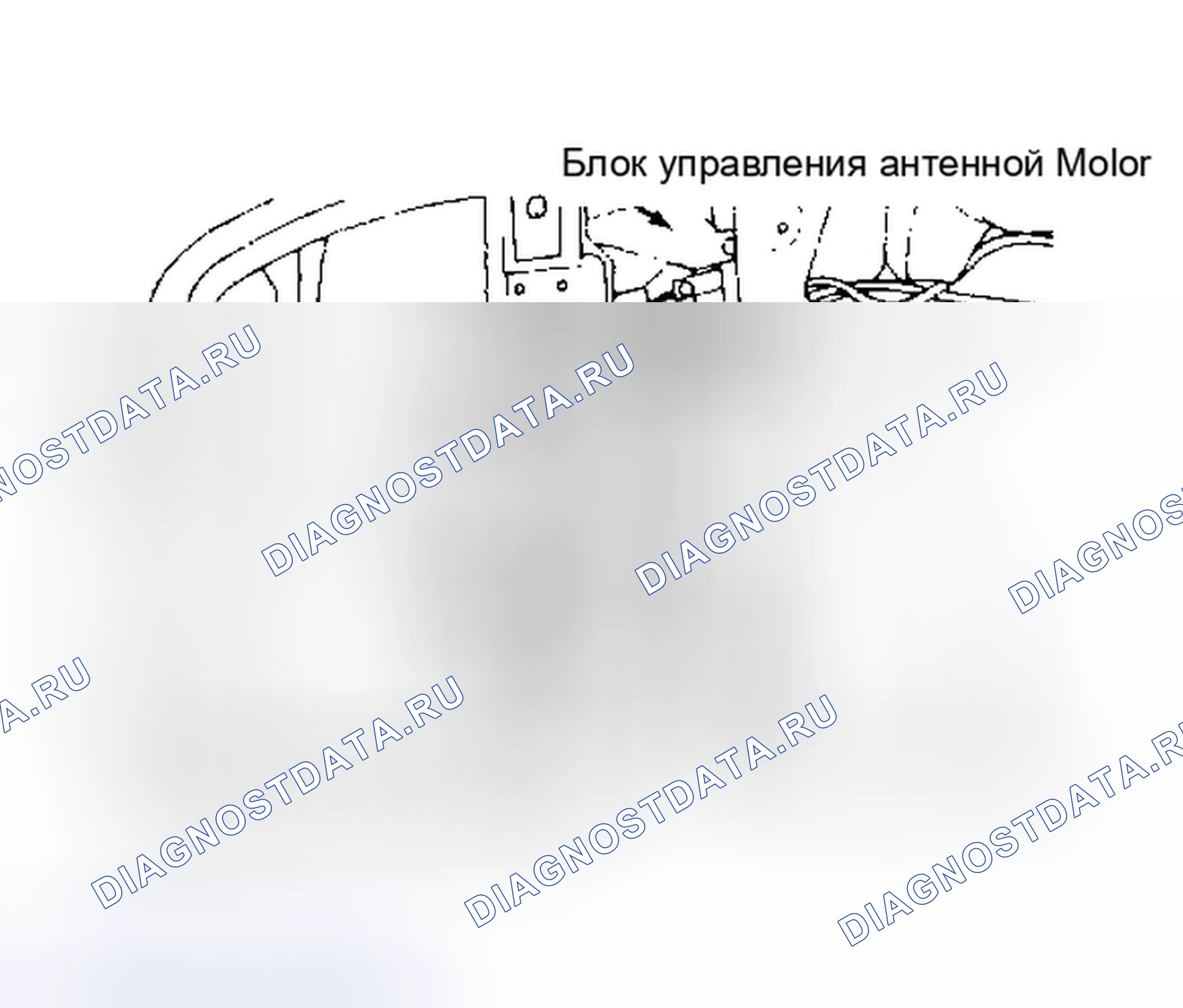 Рис. 6: Расположение компонентов (6 из 16). Mitsubishi Galant VI