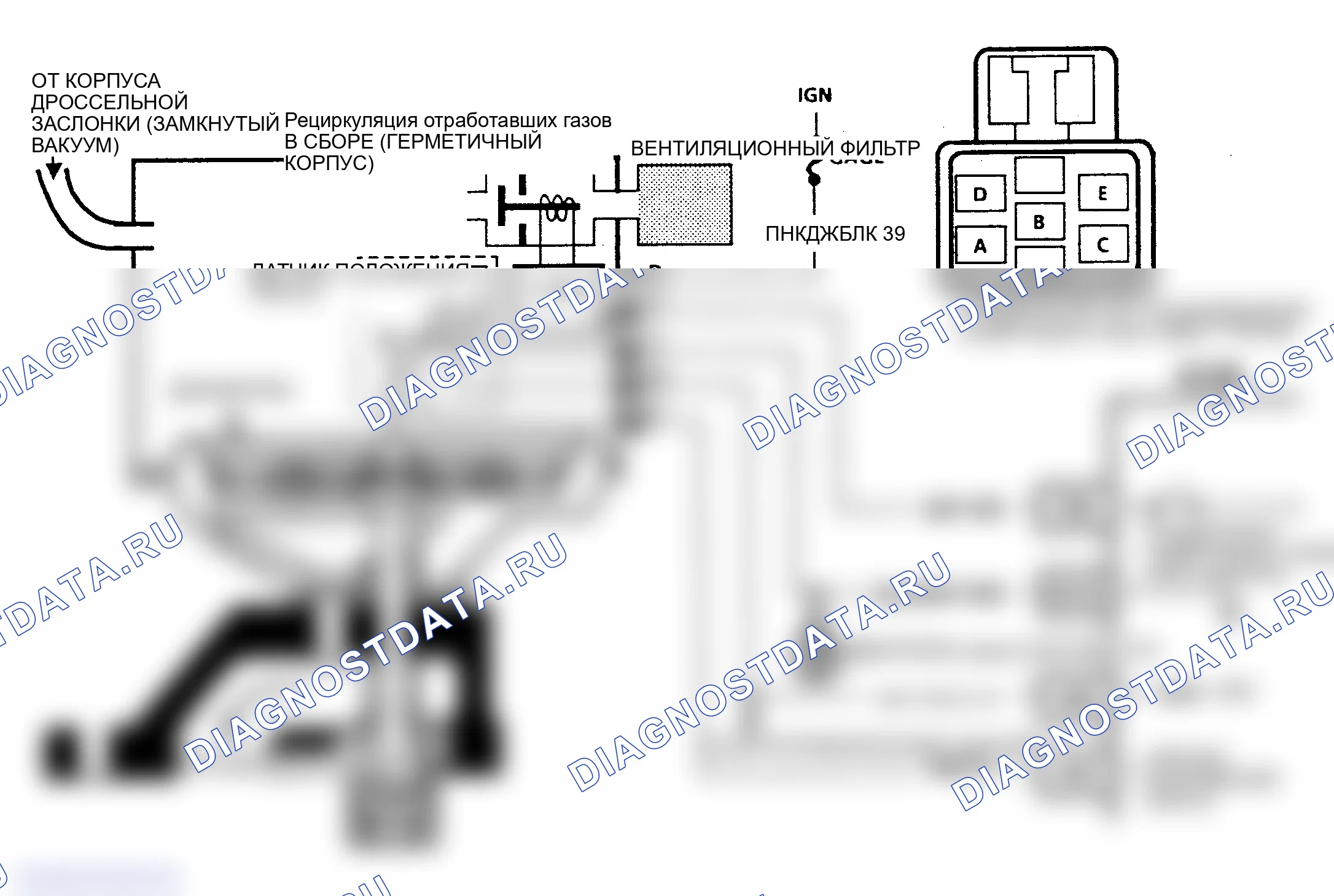Рис. 618: Схема C7, проверка рециркуляция отработавших газов (кузова «A» и «L»). Oldsmobile Cutlass Ciera I