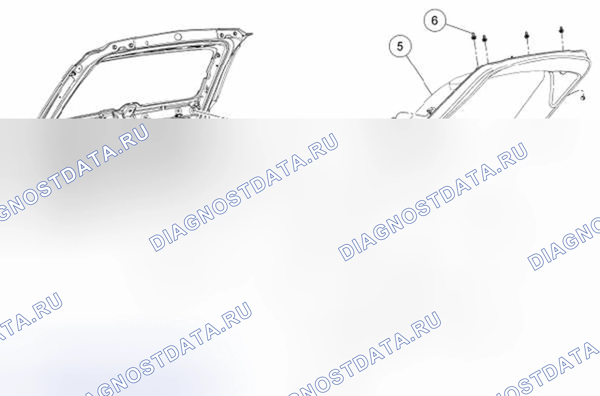 Рис. 23: обивка затвора. Hyundai Kona I рестайлинг