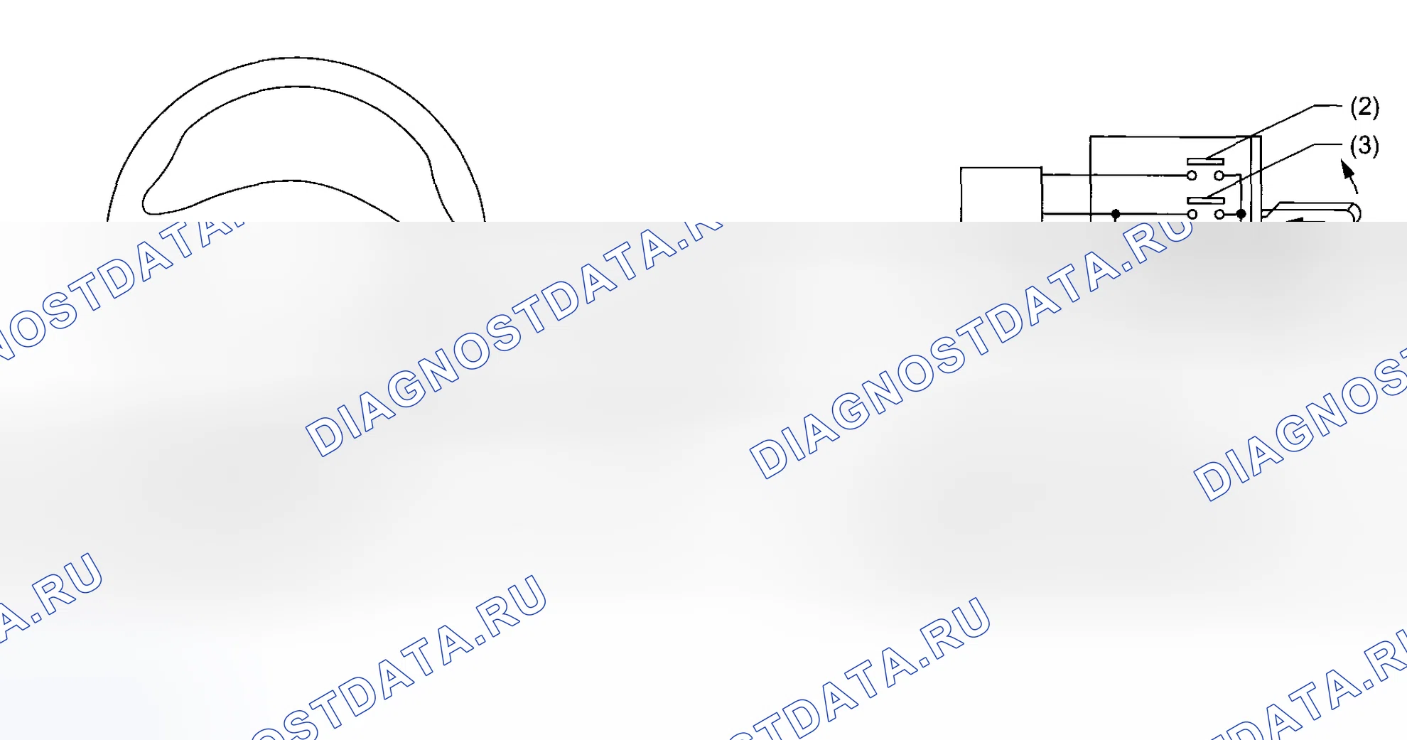 Рис. 3: ПЕРЕКЛЮЧАТЕЛЬ КОМАНД (РЫЧАГ КРУИЗ-КОНТРОЛЯ). Subaru Impreza WRX GH