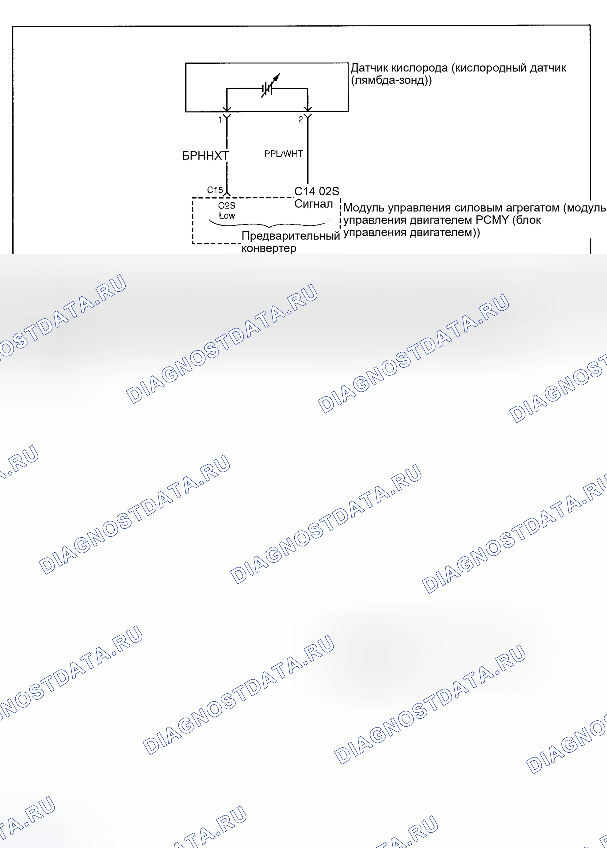 Рис. 63: расшифровка кода ошибки P0134: O2 БАНК 1 ДАТЧИК 1 НЕТ АКТИВНОСТИ. Daewoo Nubira II