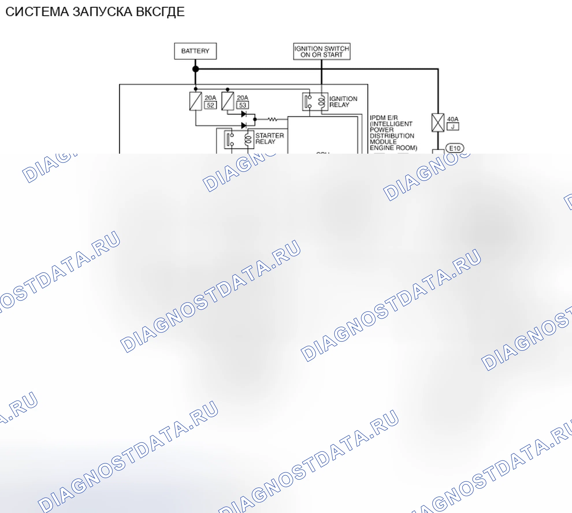 Рис. 11: электросхема - VK56DE. Nissan Pathfinder III рестайлинг