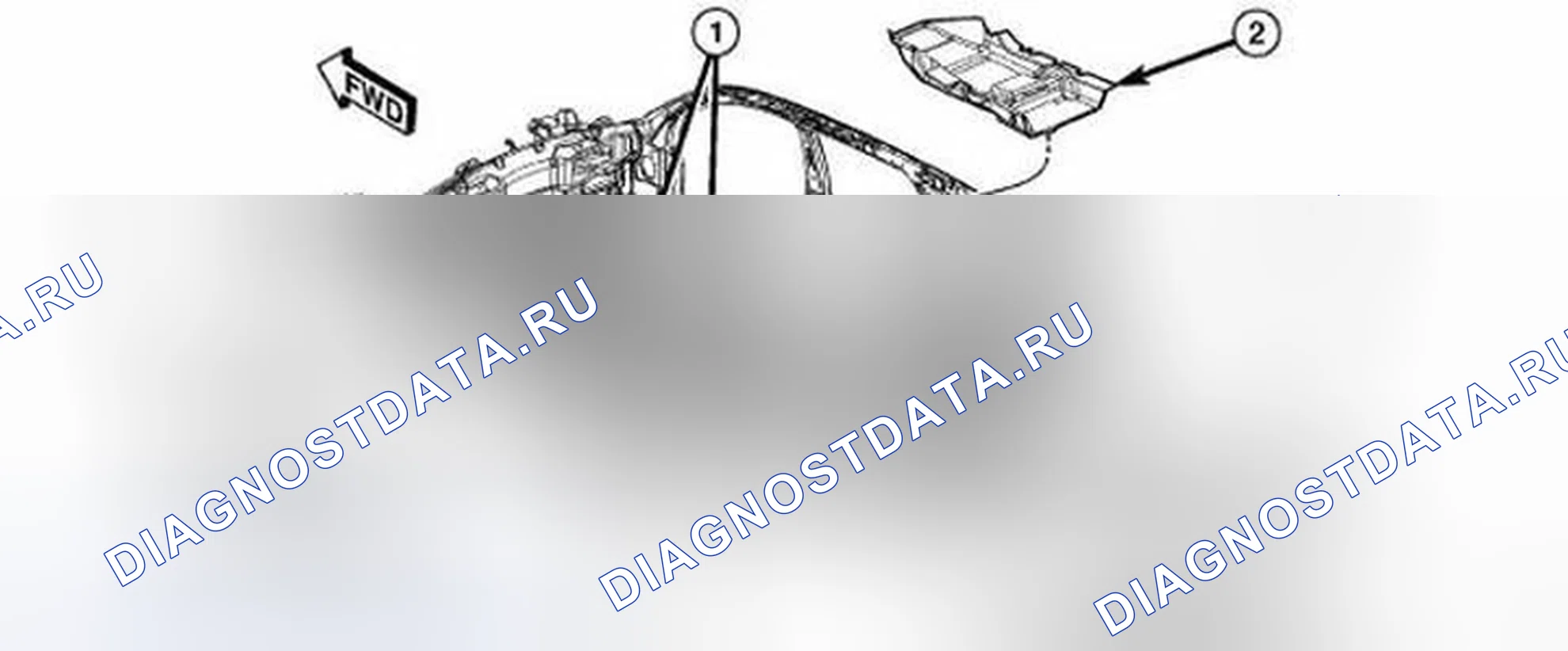 Рис. 309: ДЕМОНТАЖ. Dodge Journey I