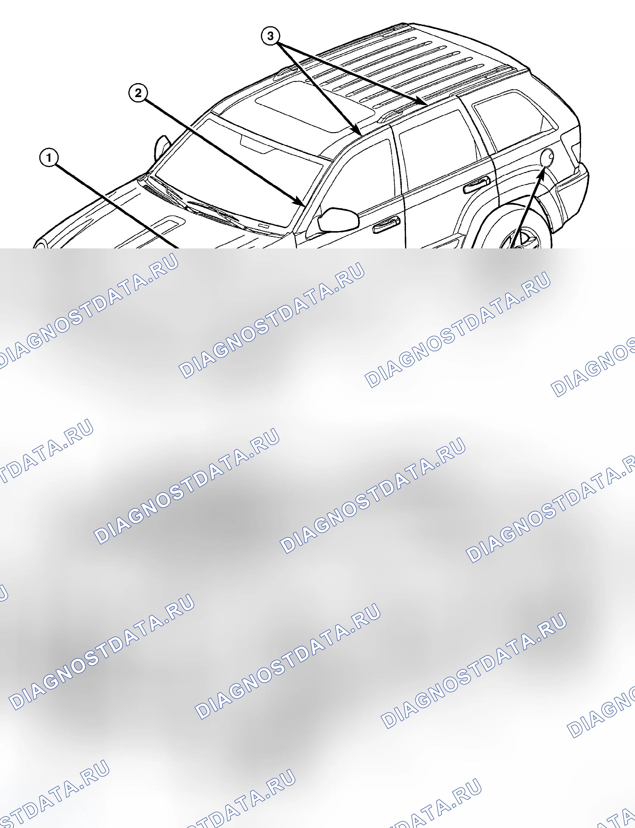 Рис. 365: ТЕХНИЧЕСКИЕ ХАРАКТЕРИСТИКИ приборов и панели приборов. Jeep Grand Cherokee WK