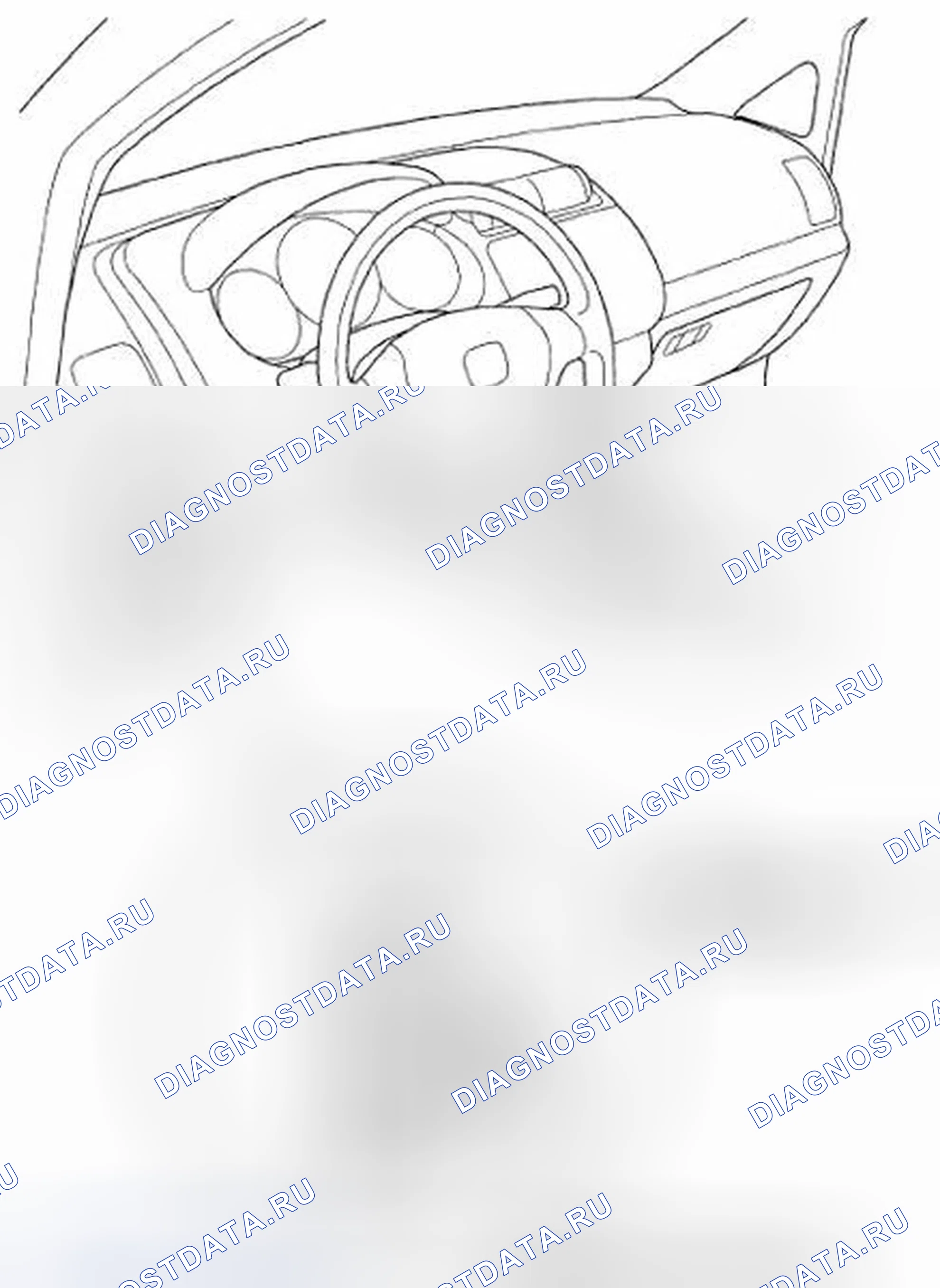 Рис. 1: Указатель расположения компонентов. Honda Fit I
