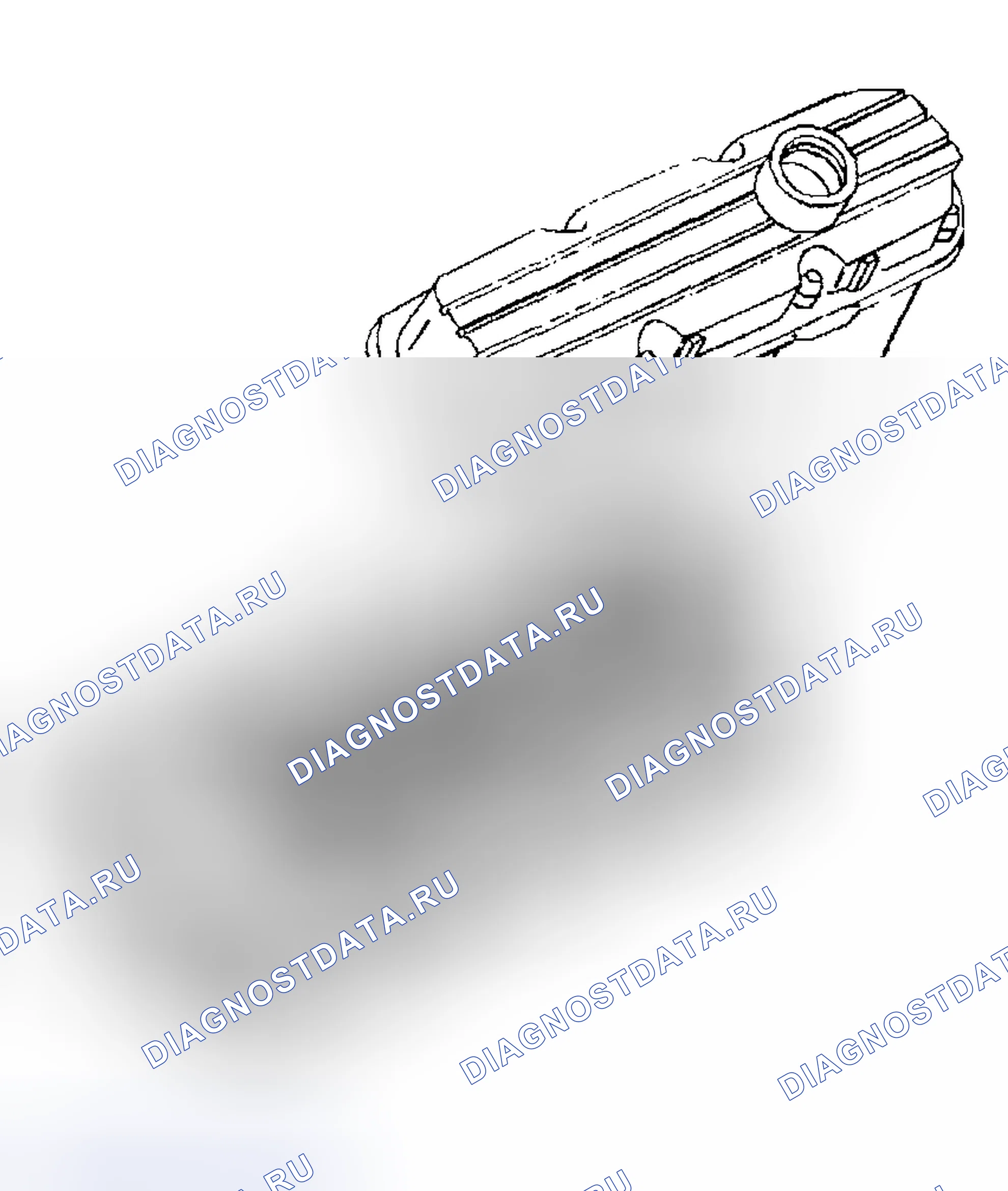 Рис. 421: Установка крышки коромысла клапана - слева. Hyundai Veracruz I
