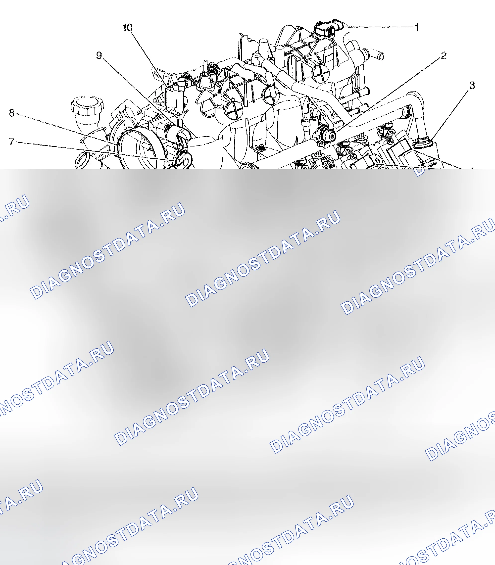 Рис. 2: Виды компонентов системы охлаждения. Chevrolet Silverado 1500 HD 