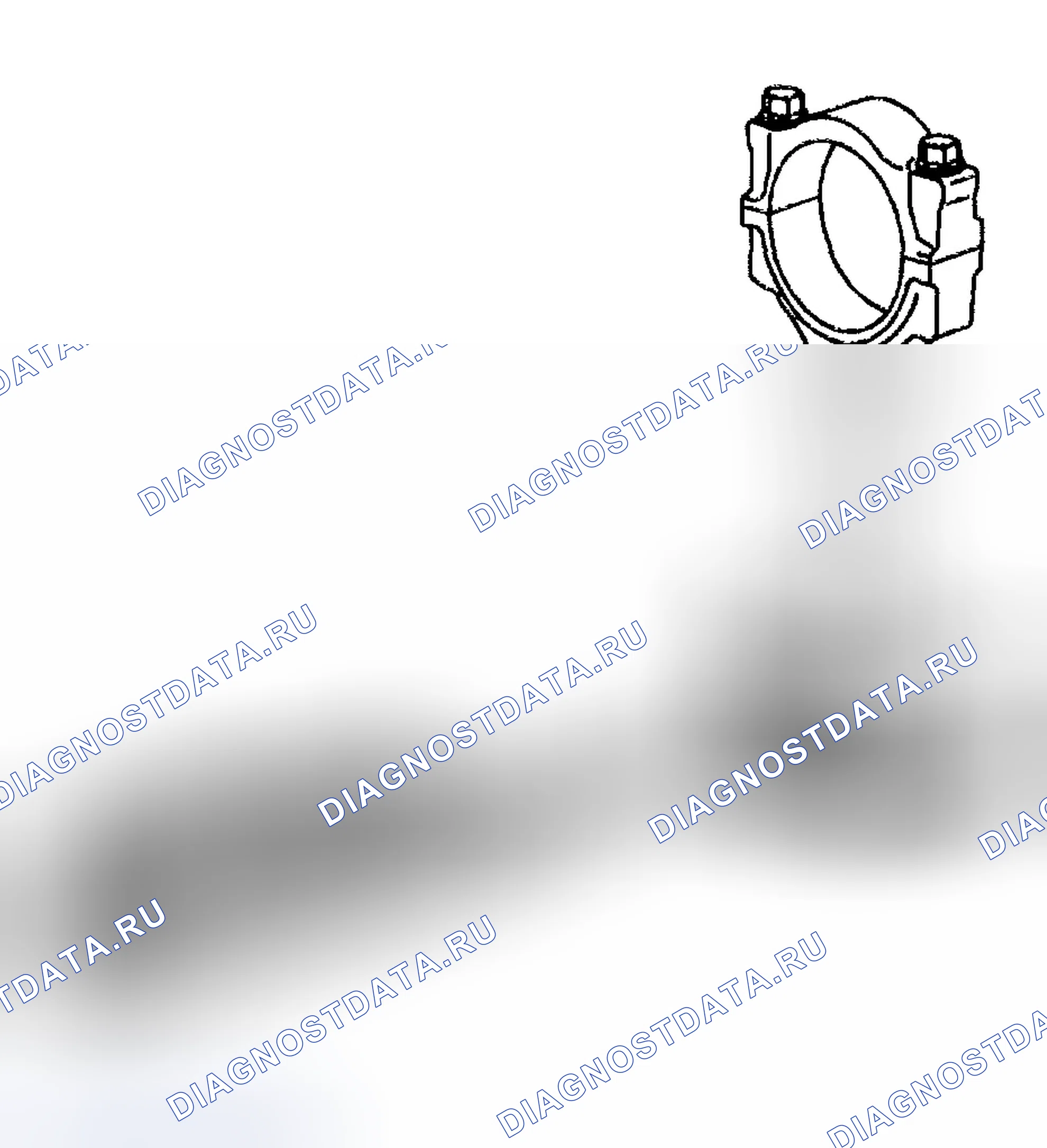 Рис. 1163: Сборка поршня и шатуна. Chevrolet TrailBlazer I