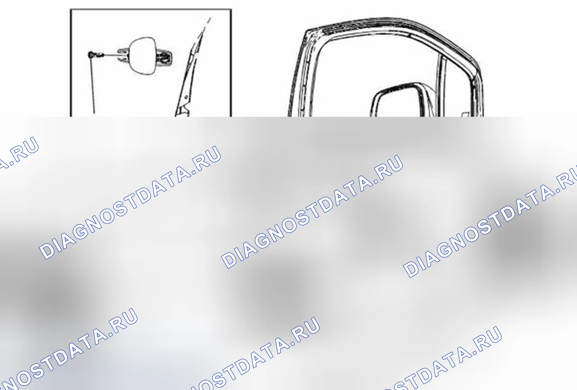Рис. 31: Замена кронштейна внешней ручки двери с передней стороны. Buick Encore I