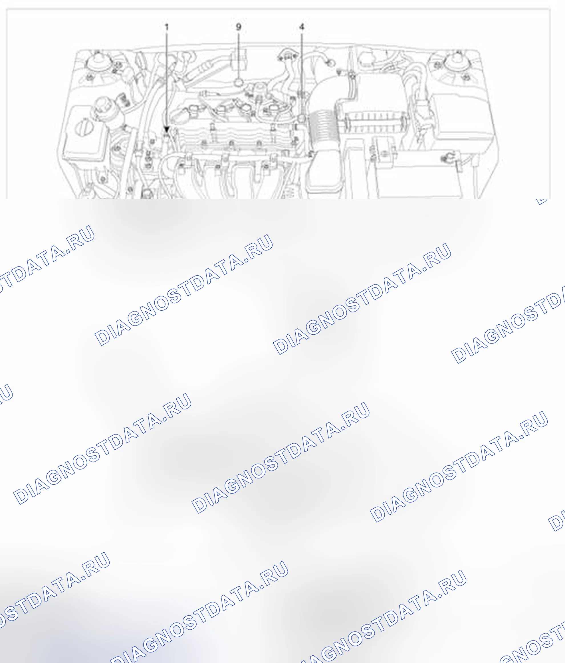 Рис. 342: Расположение компонентов. Kia Optima III