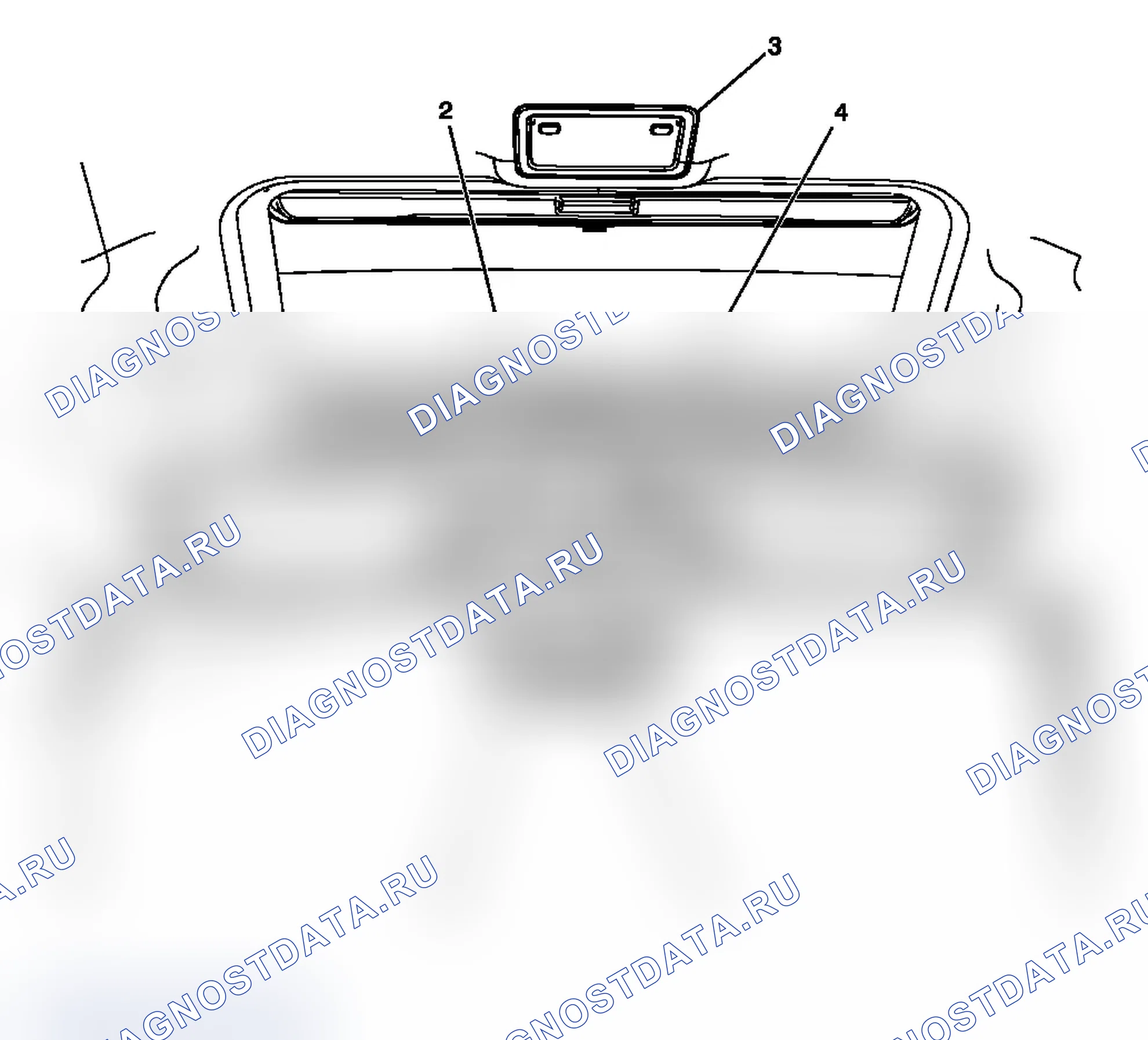 Рис. 2: Виды компонентов люков люков. Chevrolet Silverado 2500 HD 
