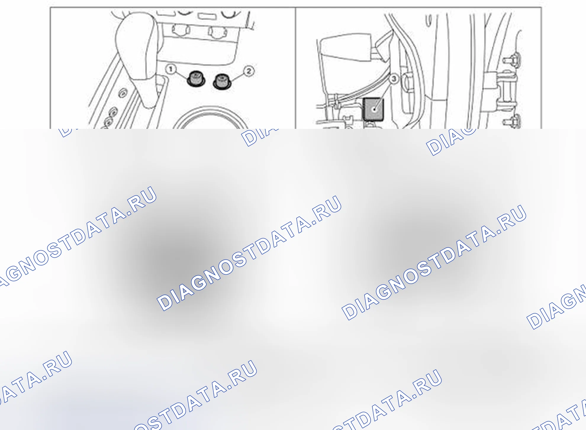 Рис. 194: СИСТЕМА СИДЕНЬЯ С КЛИМАТ-КОНТРОЛЕМ: Расположение компонентов. Nissan Pathfinder IV рестайлинг