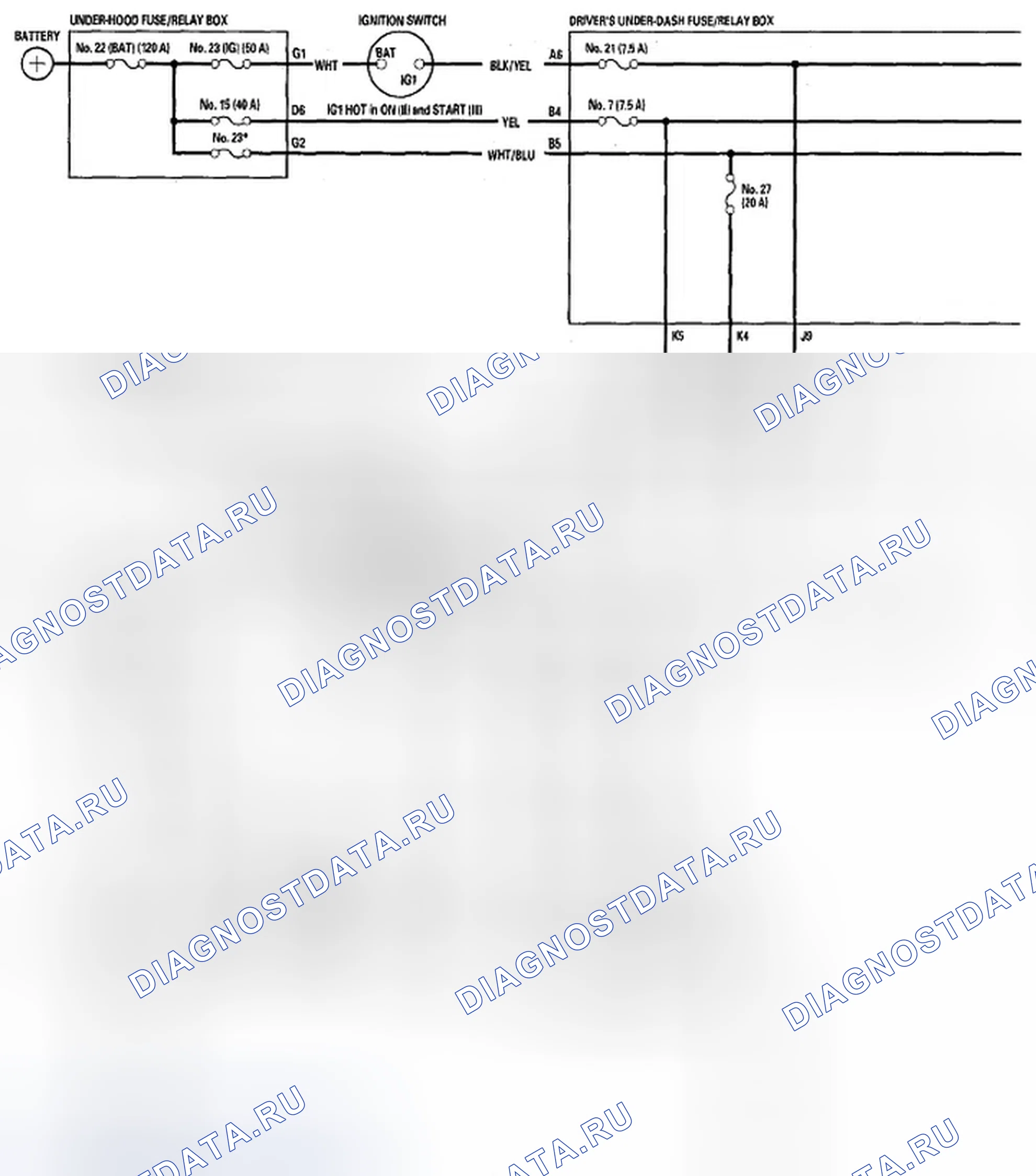 Рис. 14: Принципиальная схема. Honda Odyssey IV