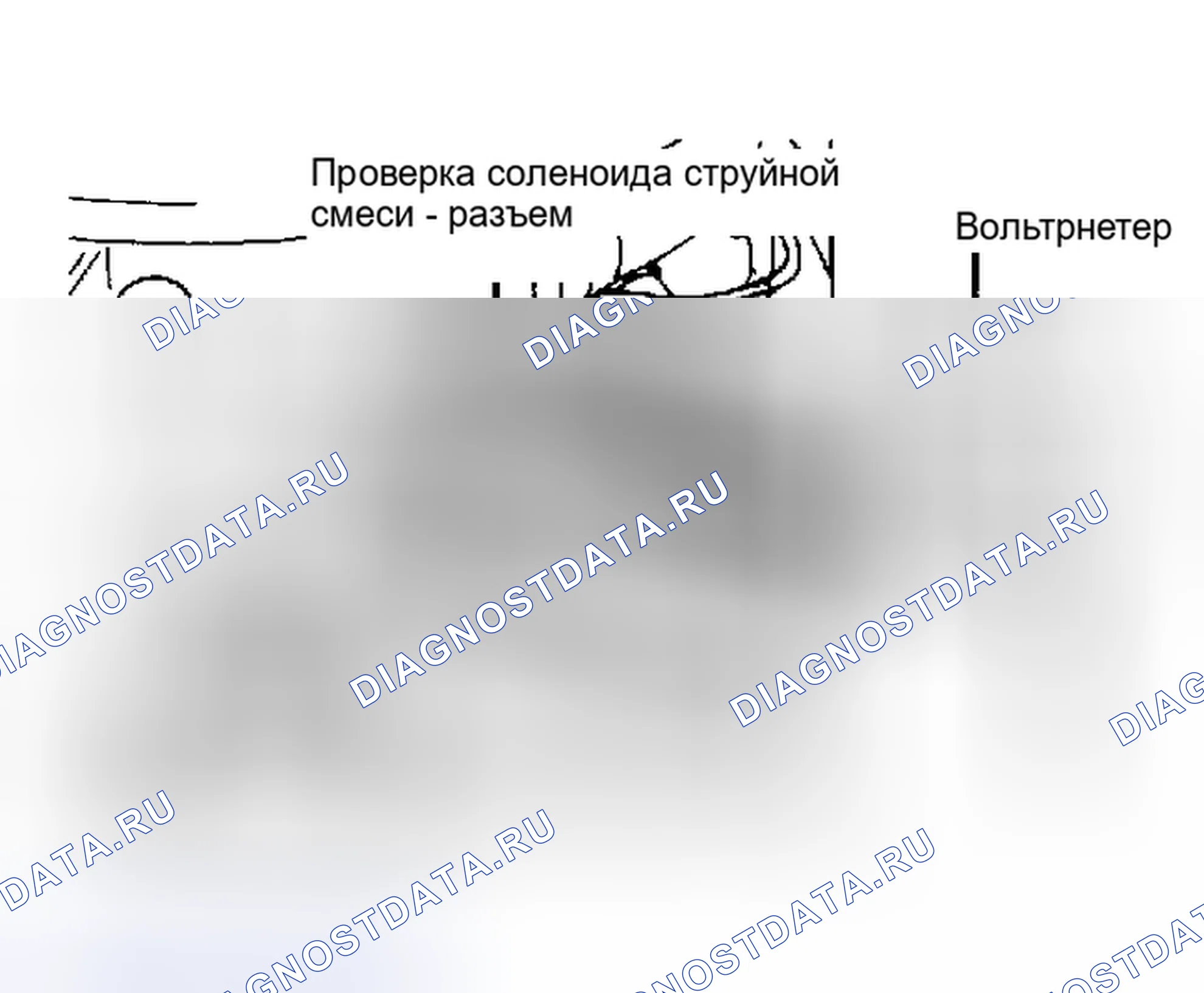 Рис. 16: Проверка соленоида реактивной смеси. Hyundai Excel I