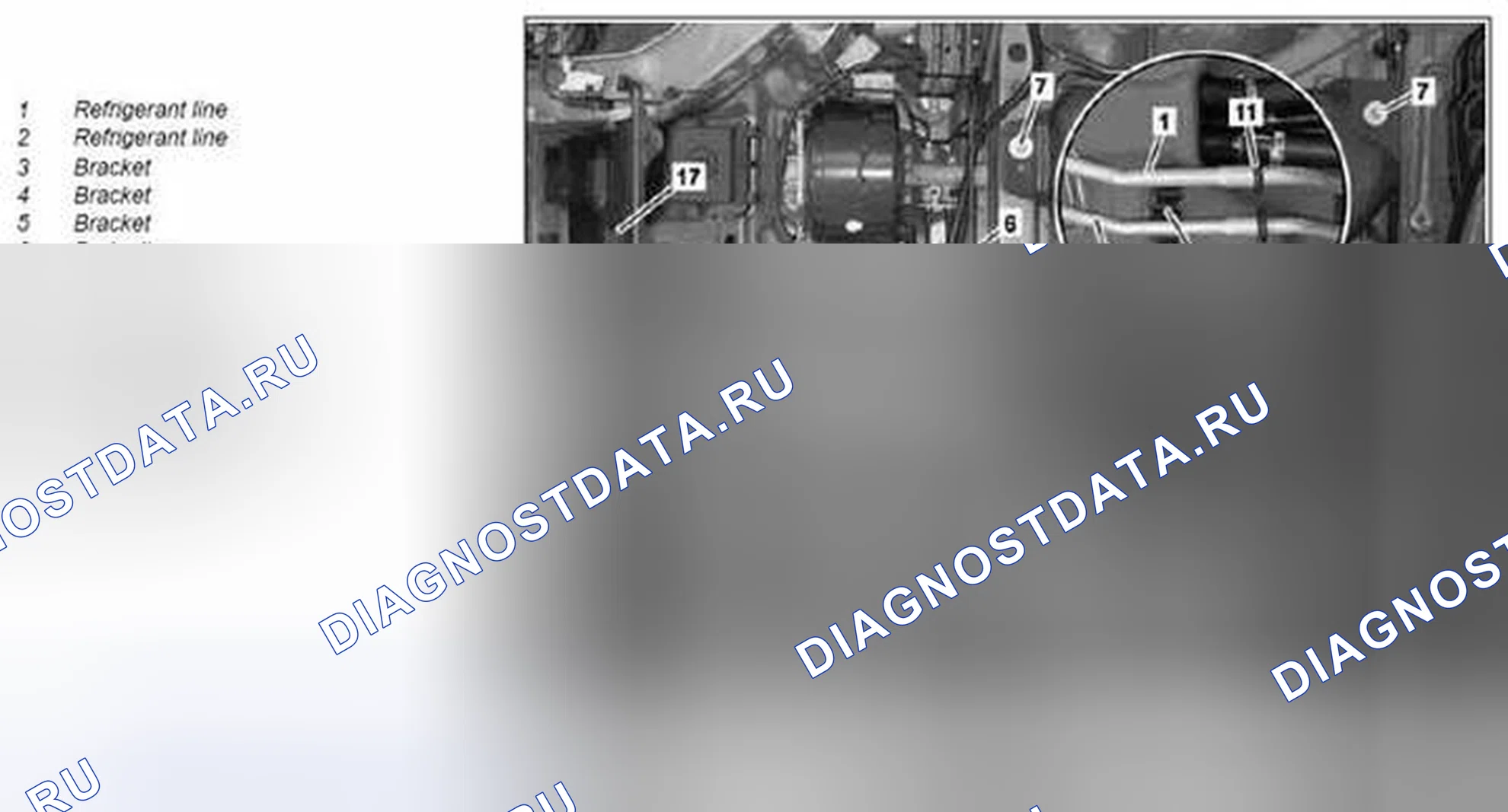 Рис. 57: Демонтировать / установить линию хладагента между компрессором хладагента и испарителем - AR83.30-P-7811MCU. Kia Soul I