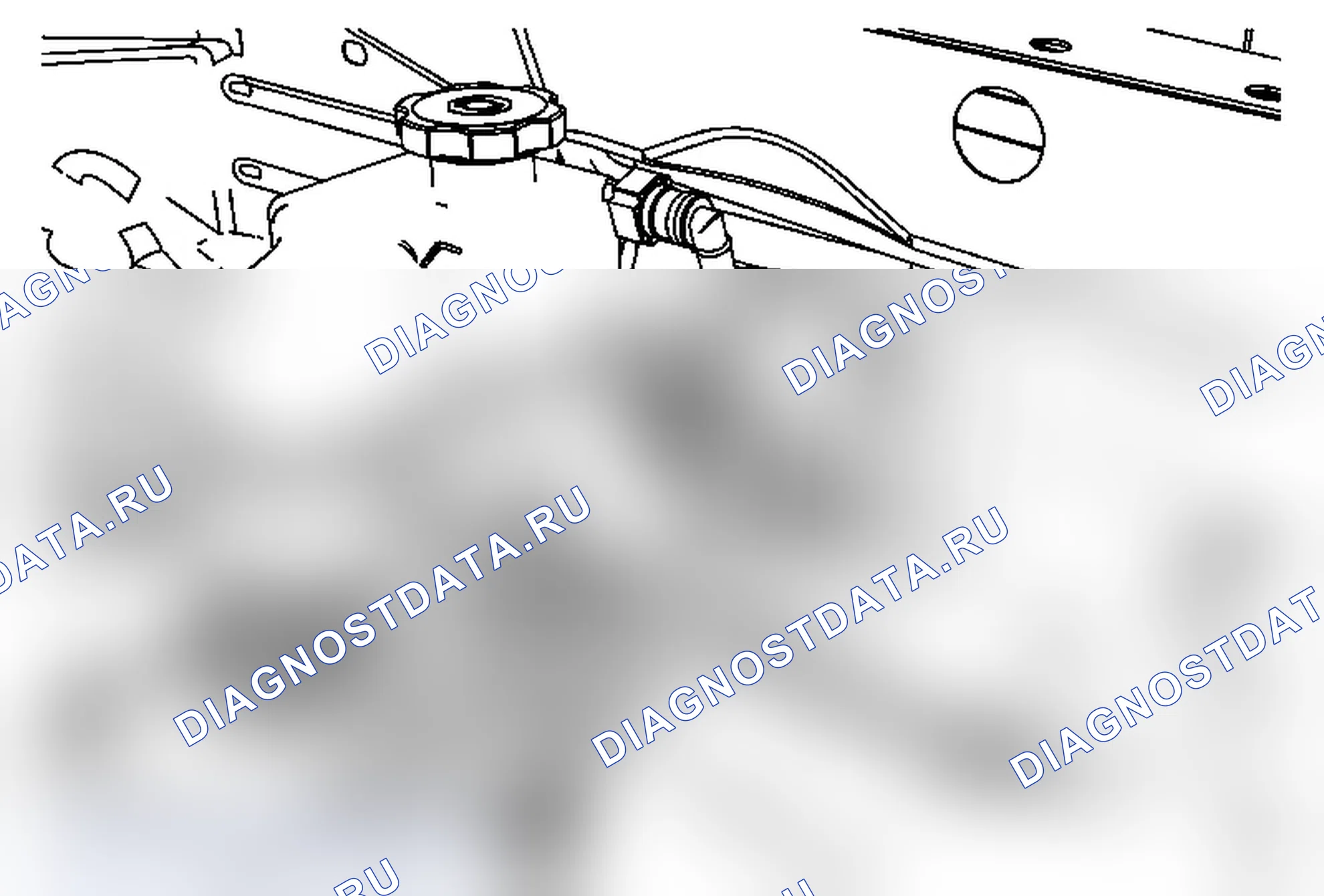 Рис. 19: Замена переключателя индикатора уровня тормозной жидкости (двухрежимный гибрид). Chevrolet Tahoe III