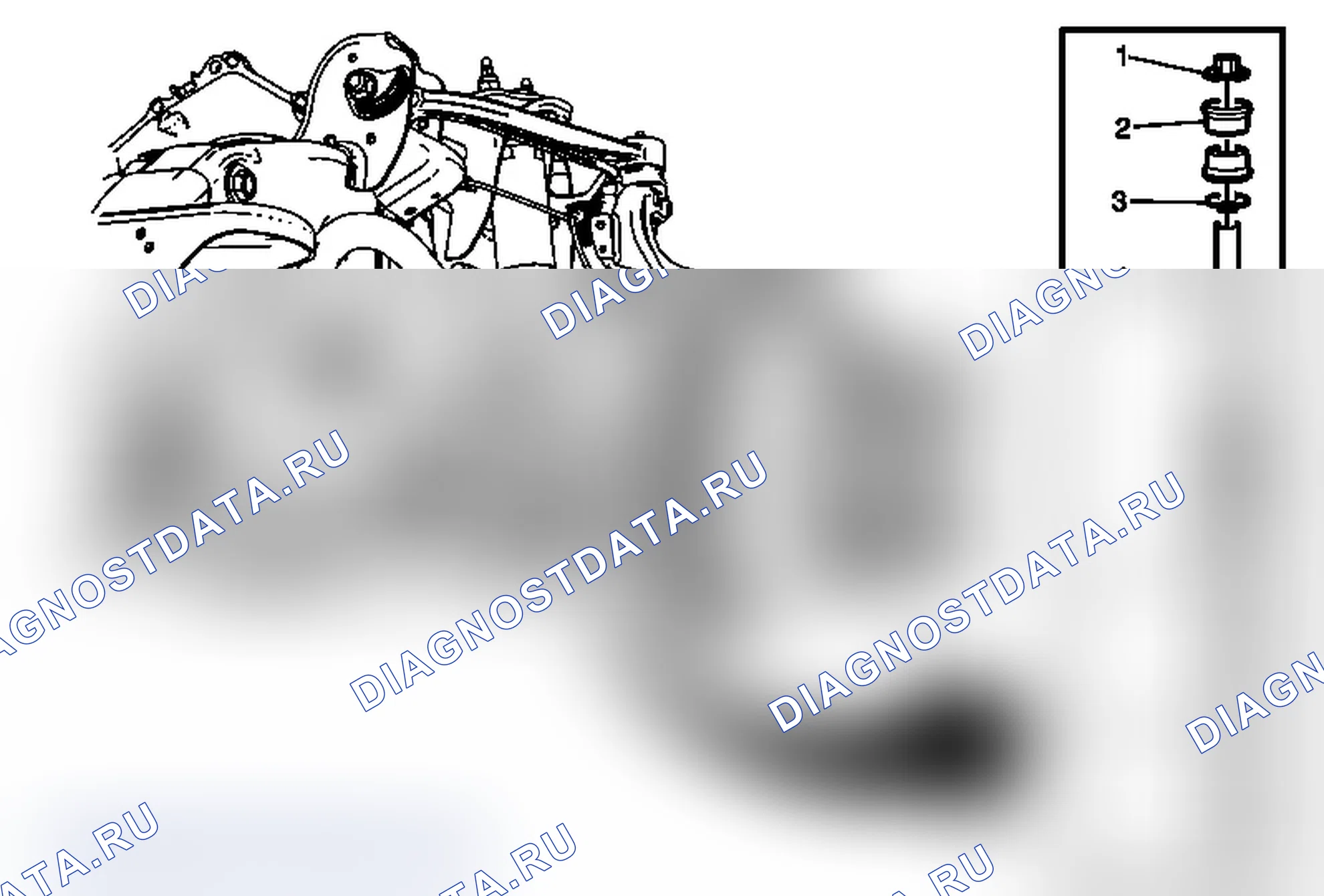 Рис. 3: Замена звена вала стабилизатора (2500, 3500). GMC Sierra 2500 HD 