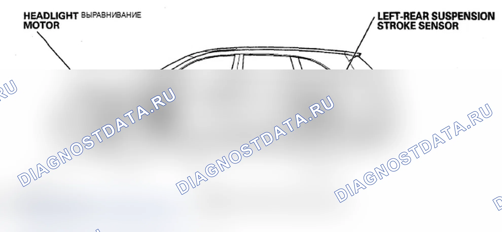 Рис. 55: Система выравнивания фар. Acura MDX II рестайлинг