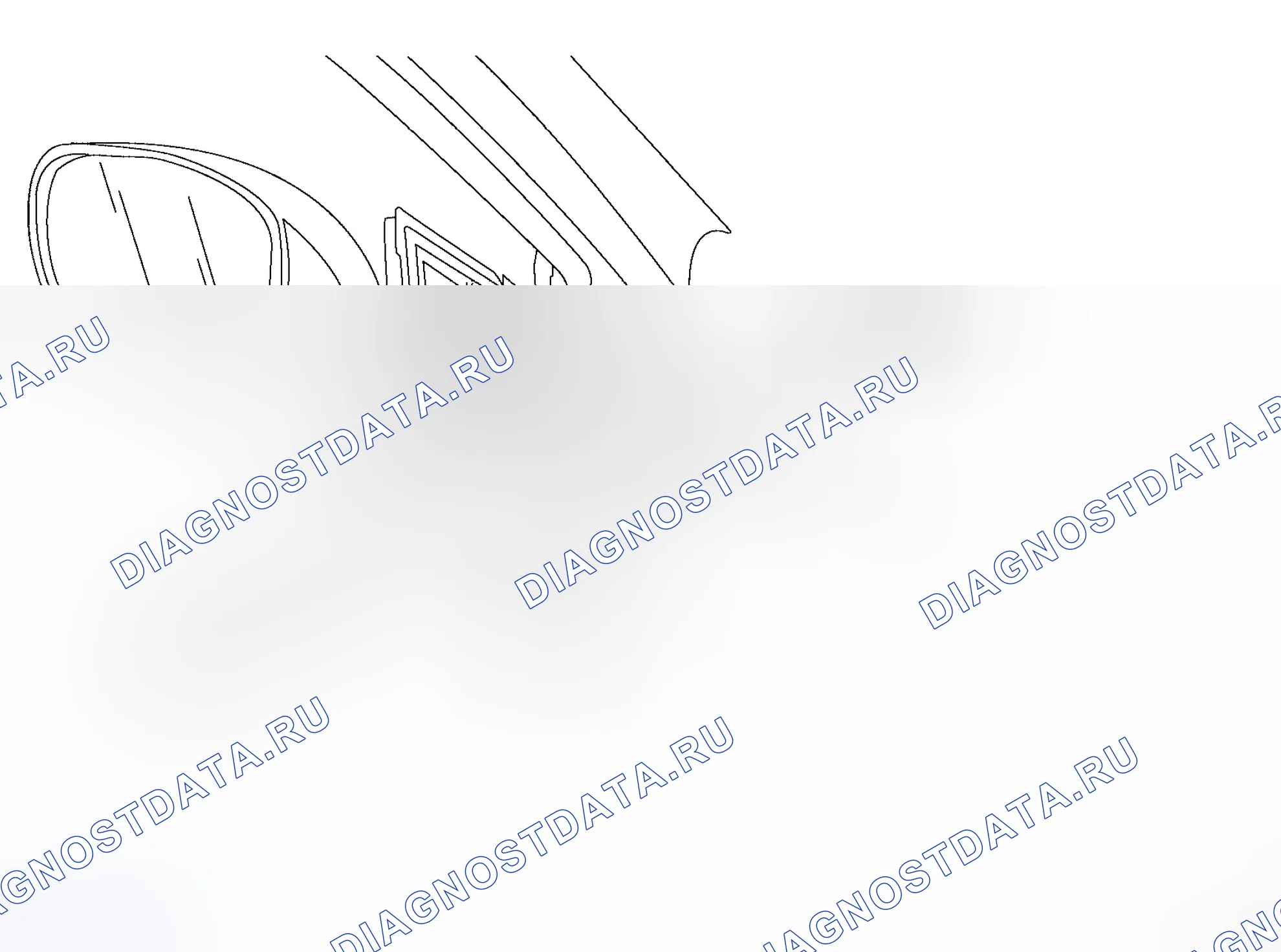 Рис. 44: Узел дверного зеркала. Honda Odyssey I